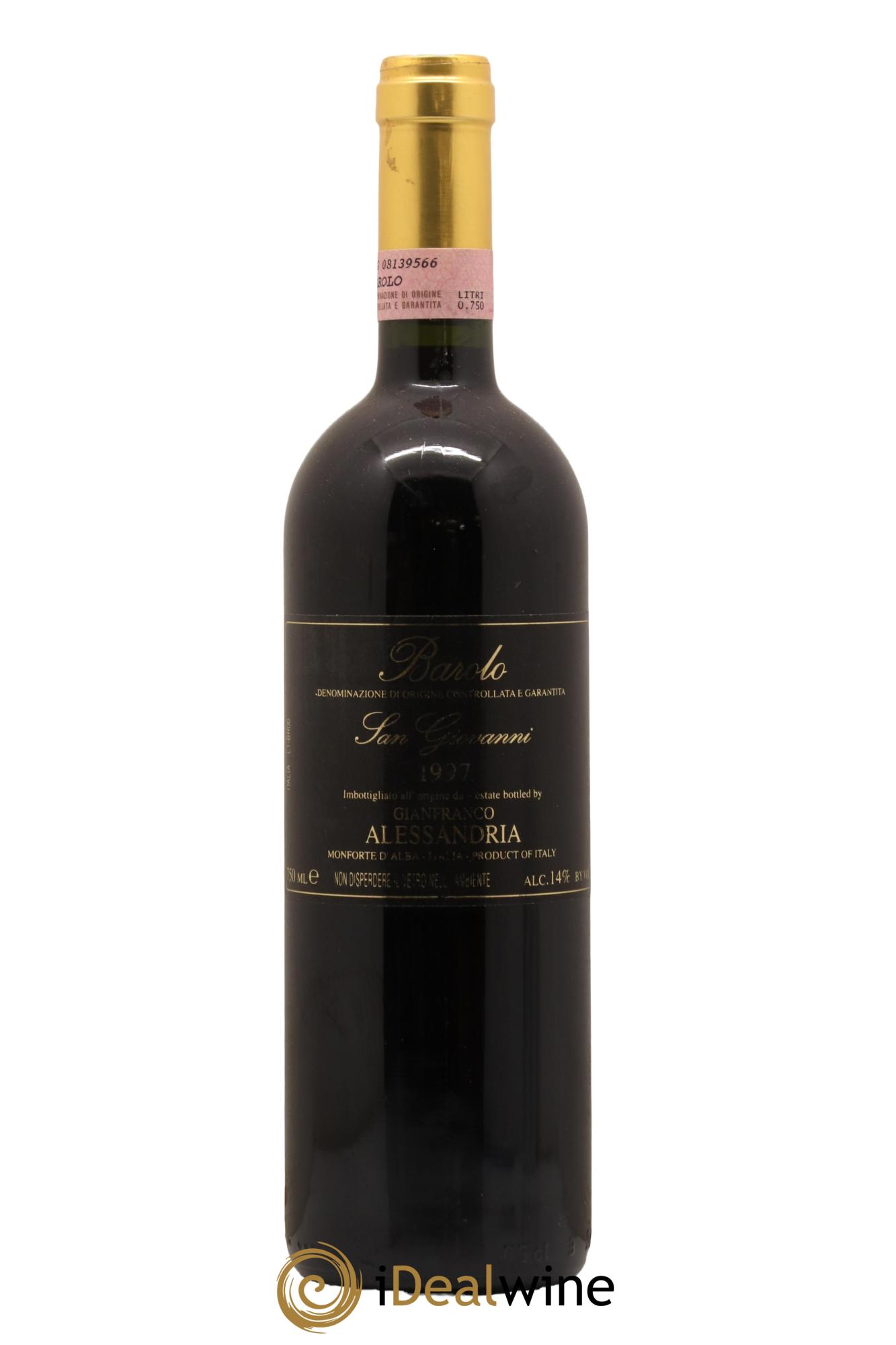 Barolo San Giovanni Gianfranco Alessandria 1997 - Lot de 1 bouteille - 0