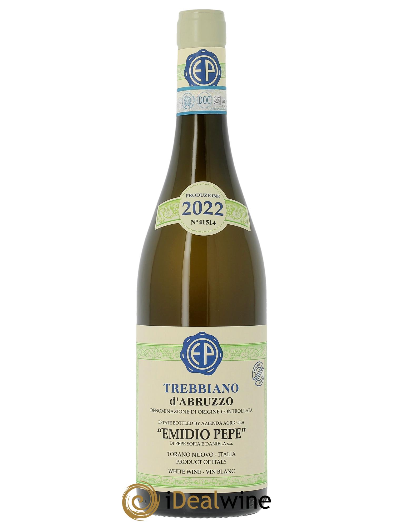 Trebbiano d'Abruzzo DOC Vecchie Viti Emidio Pepe 2022 - Lot de 1 bouteille - 0
