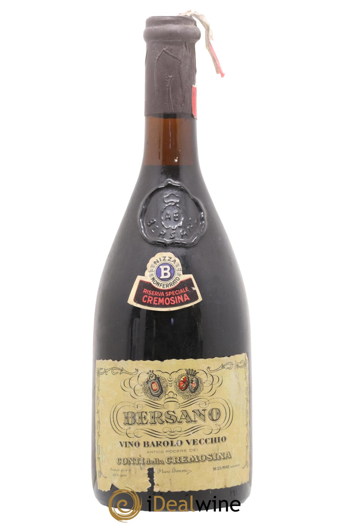 Barolo DOCG Bersano Conti Della Gremosina 1982 - Lot de 1 bouteille - 0