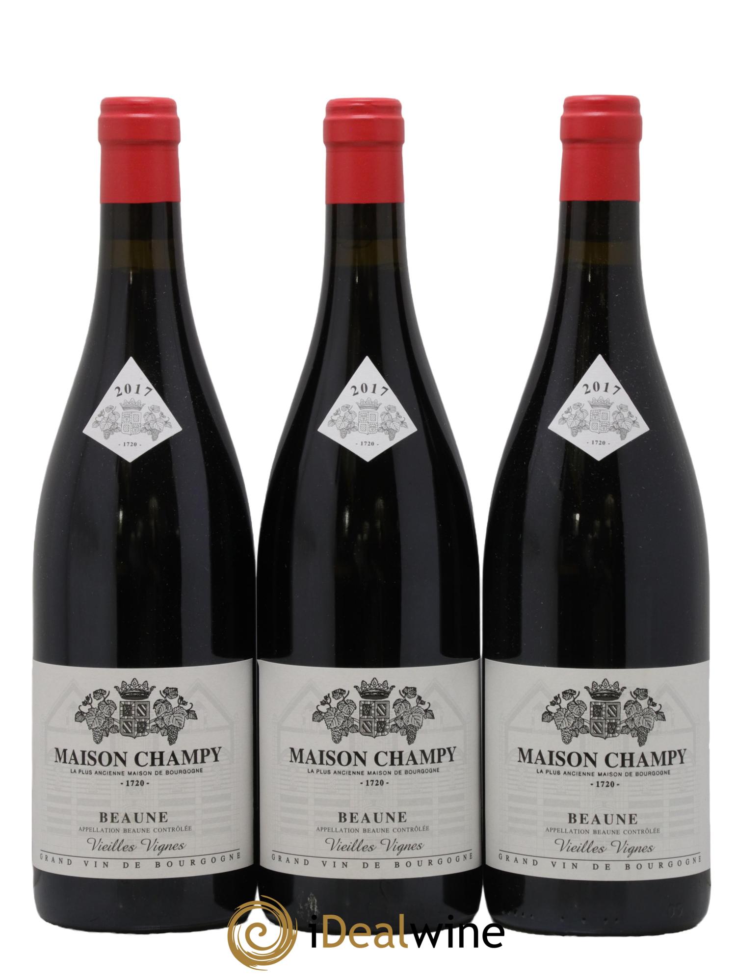 Beaune Vieilles Vignes Maison Champy 2017 - Lot de 3 bouteilles - 0