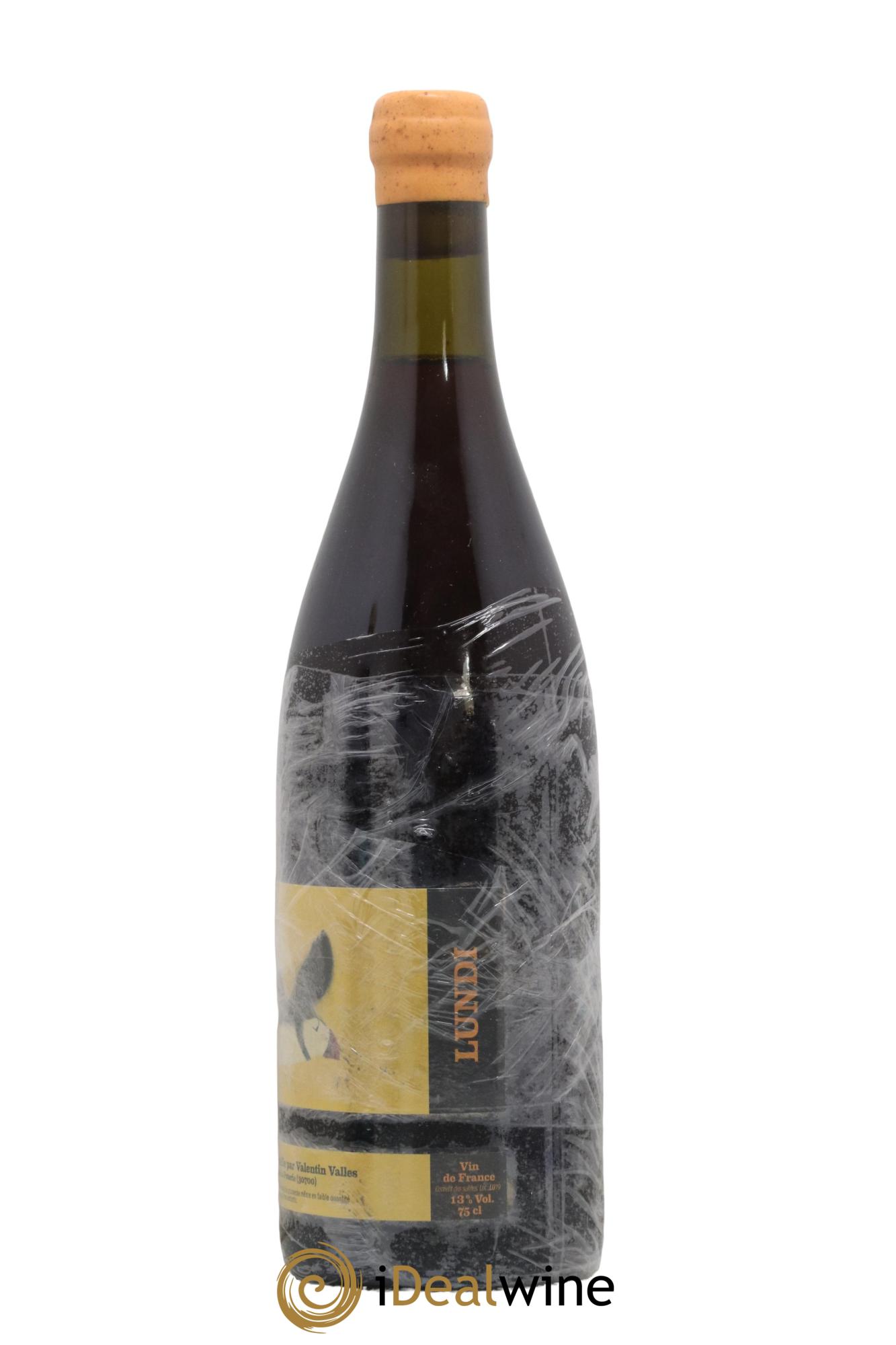 Vin de France Lundi Domaine Valentin Valles 2019 - Lot de 1 bouteille - 1
