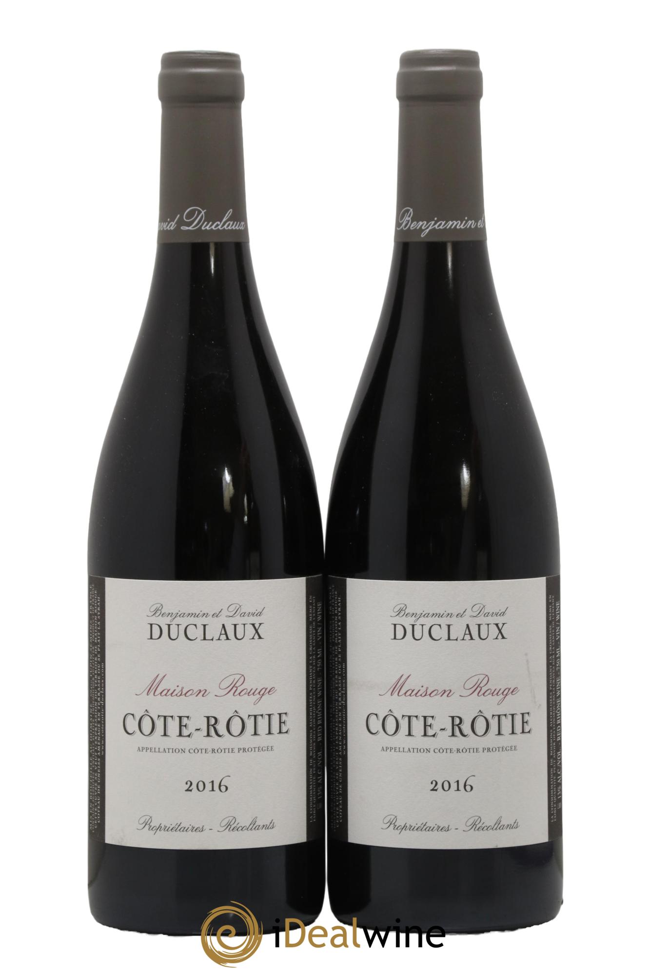Côte-Rôtie Maison Rouge Domaine Duclaux 2016 - Posten von 2 Flaschen - 0
