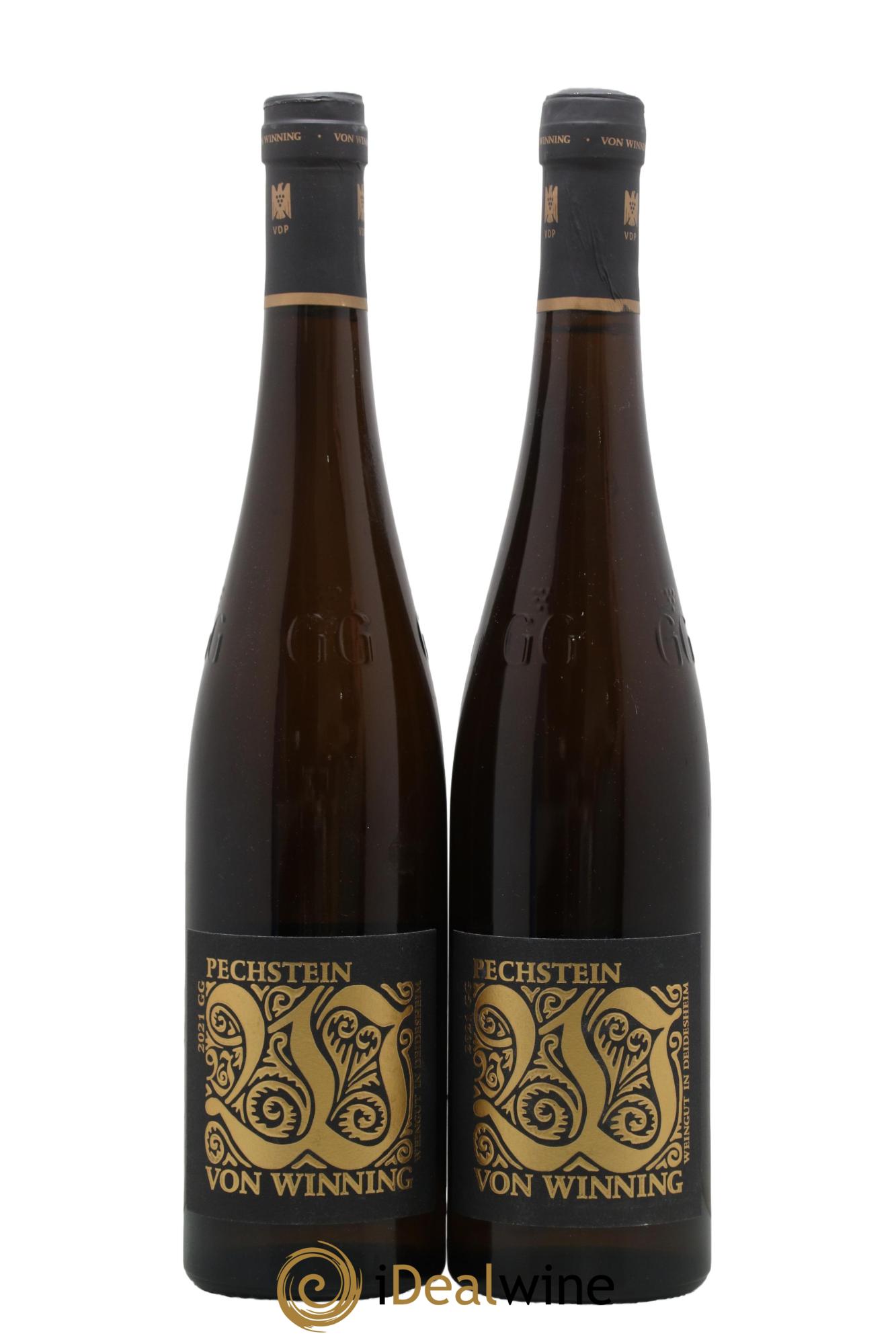 Allemagne Pfalz Riesling Forster Pechstein GG Von Winning 2021 - Lot de 2 bouteilles - 0