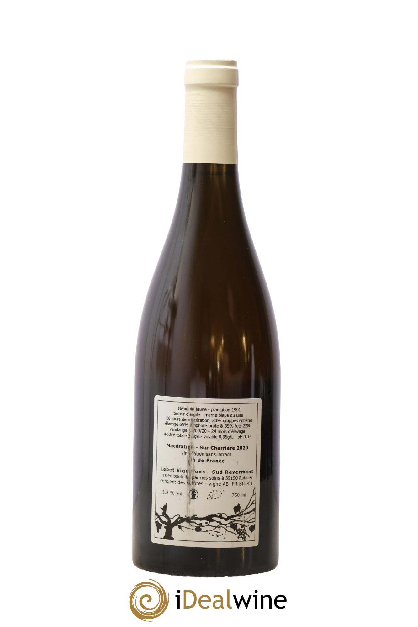 Vin de France Macération Sur Charrière Romain - Julien - Charline Labet 2020 - Posten von 1 Flasche - 1
