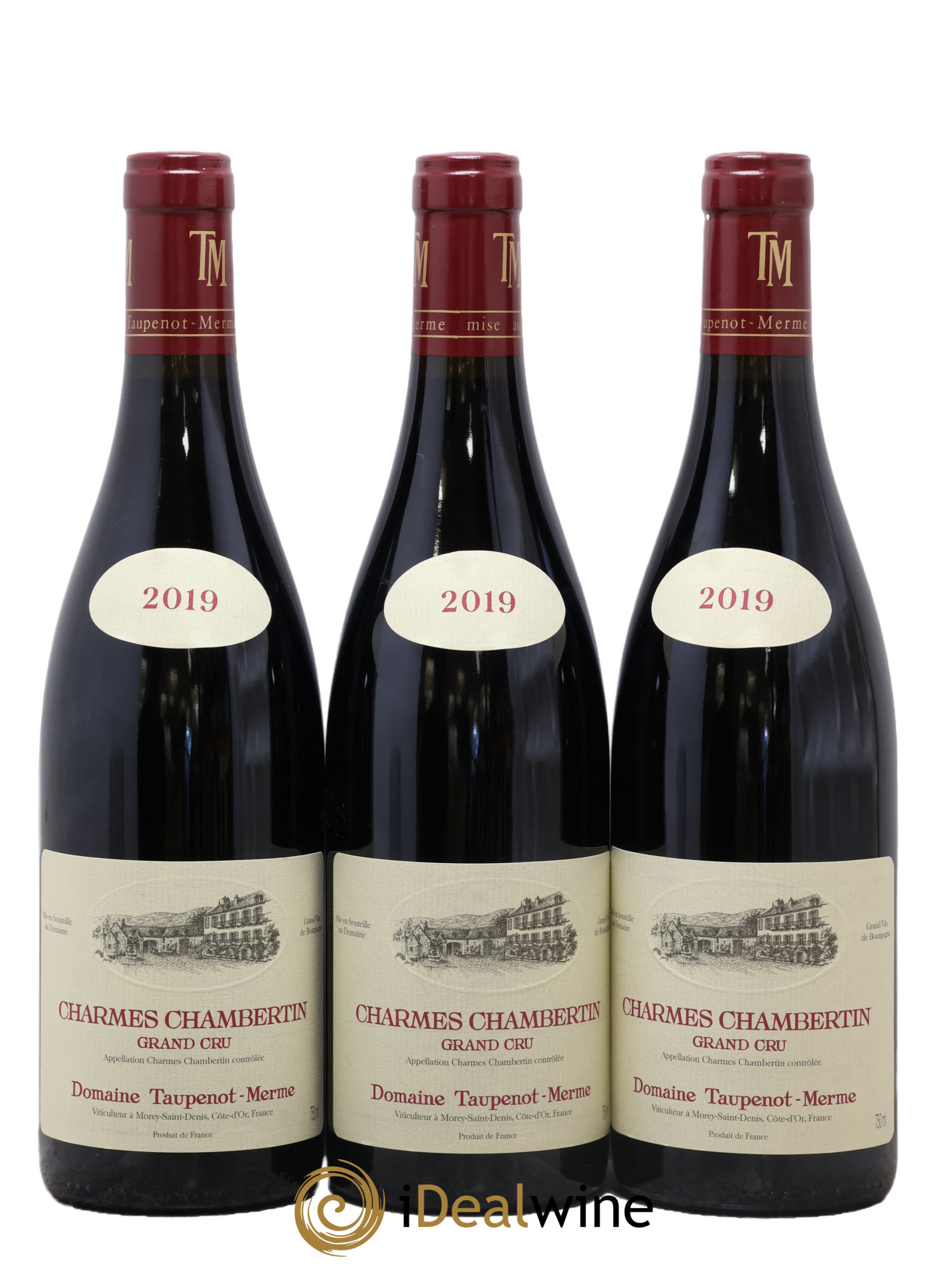 Charmes-Chambertin Grand Cru Taupenot-Merme 2019 - Lot de 3 bouteilles - 0