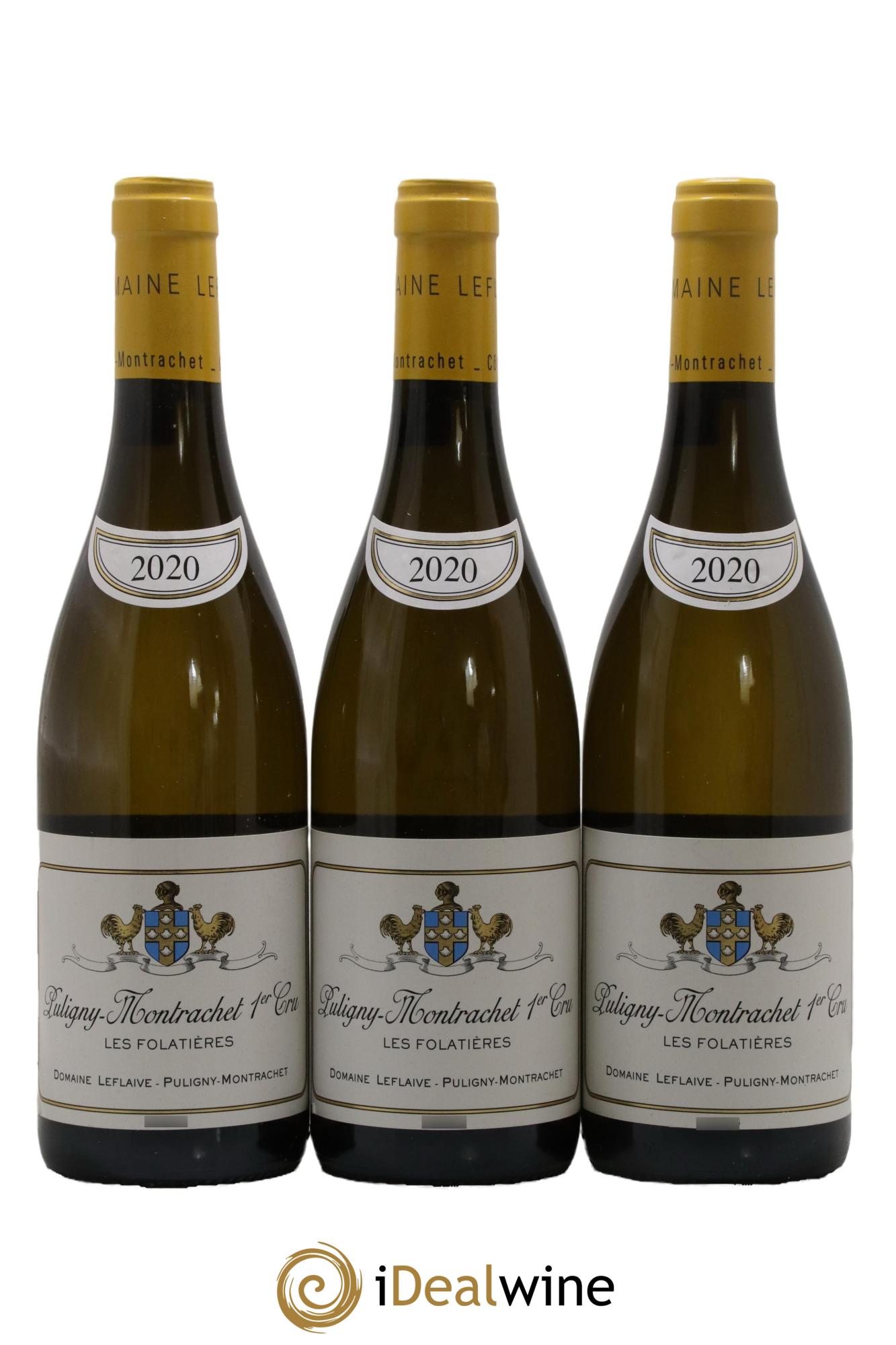 Puligny-Montrachet 1er Cru Les Folatières Leflaive (Domaine) 2020 - Lot de 3 bouteilles - 0