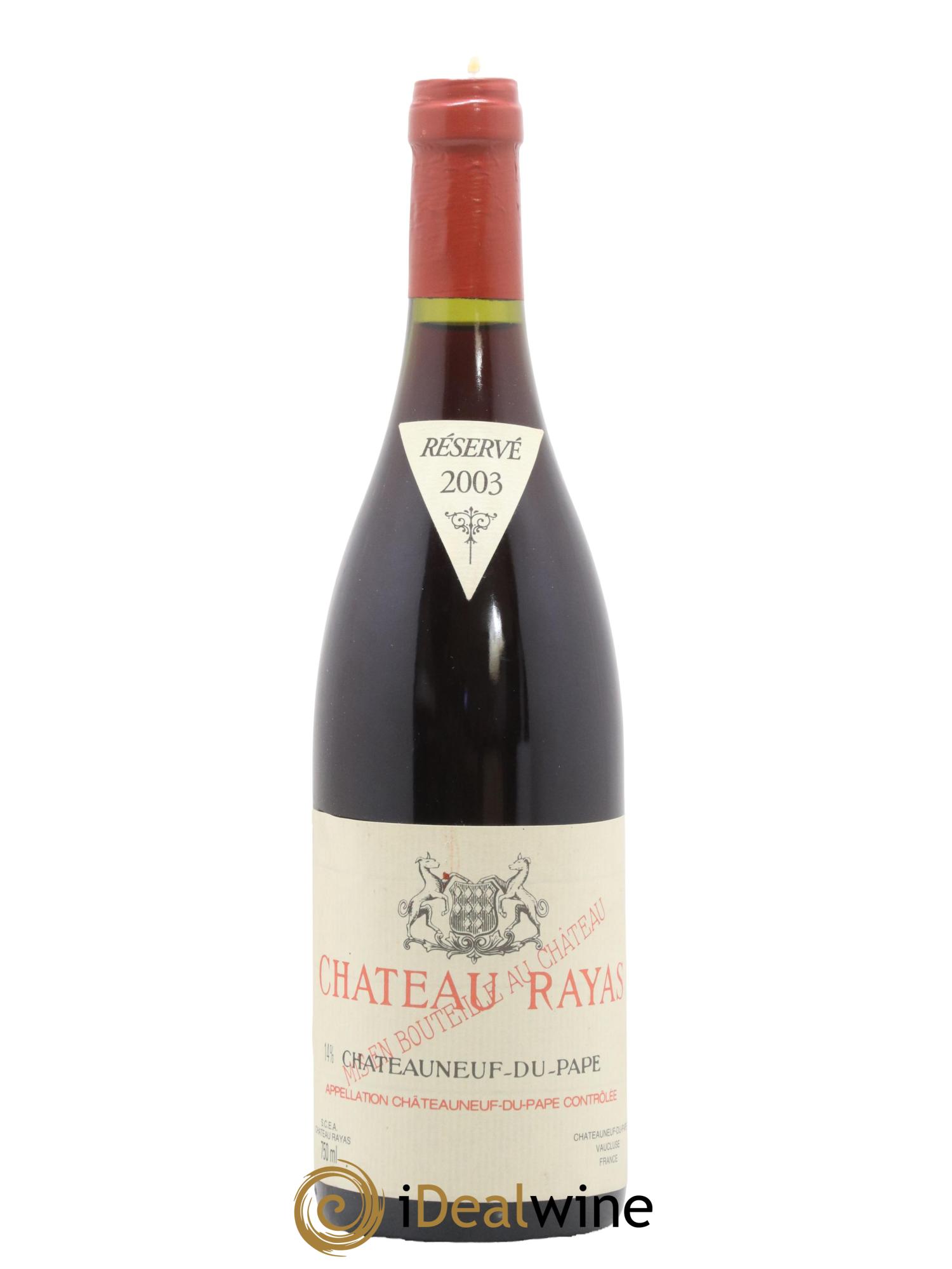Châteauneuf-du-Pape Château Rayas Emmanuel Reynaud 2003 - Posten von 1 Flasche - 0
