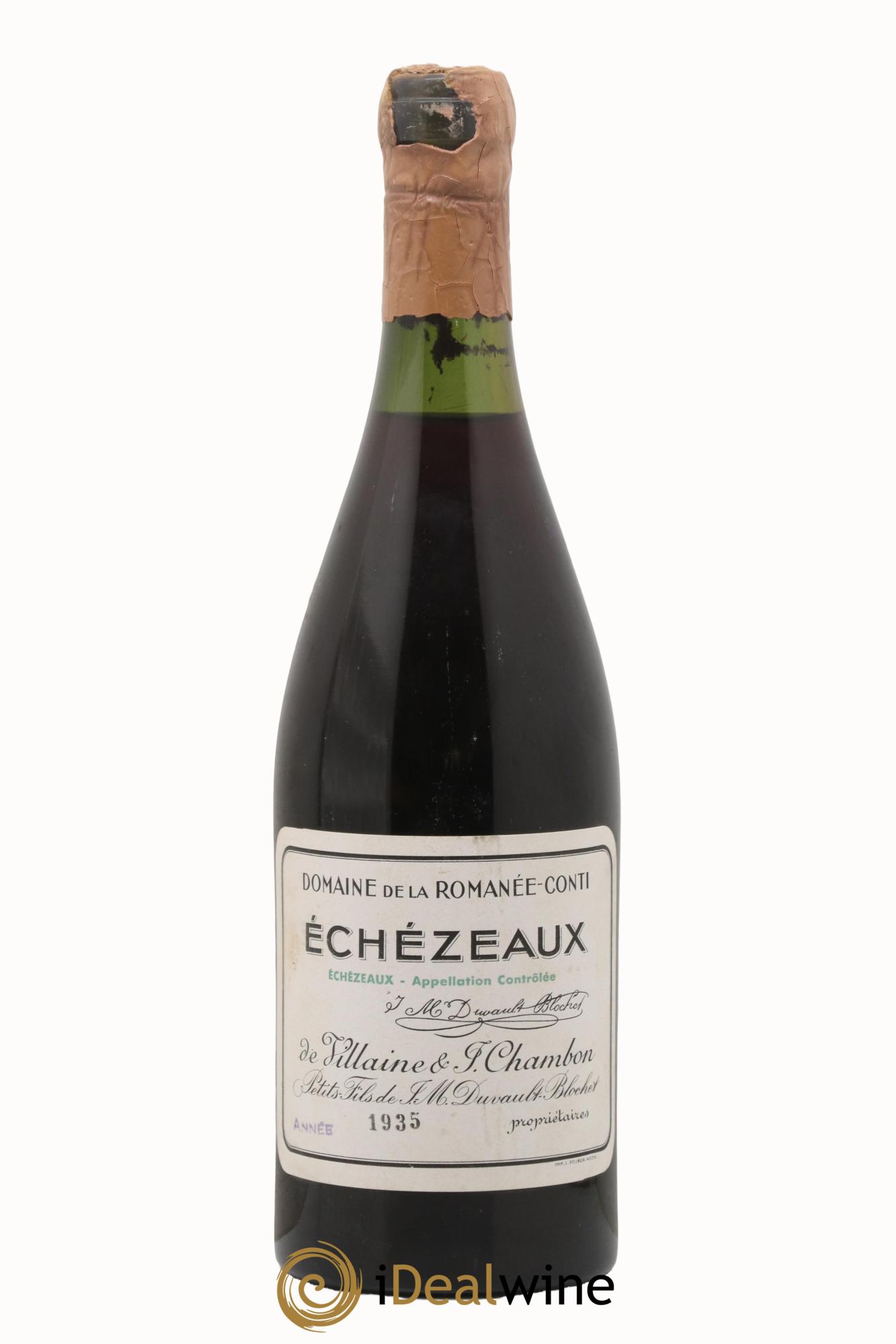 Echezeaux Grand Cru Domaine de la Romanée-Conti  1935 - Lotto di 1 bottiglia - 0