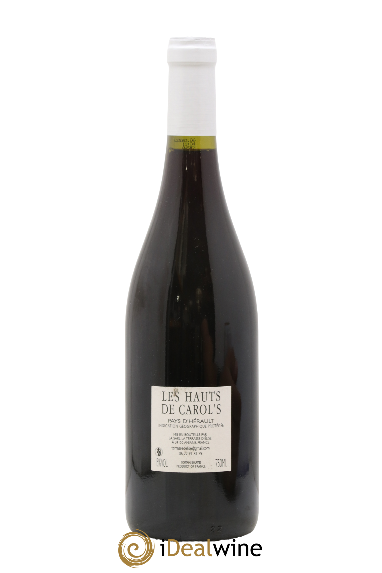 Pays d'Hérault Les Hauts de Carol's Terrasse d'Elise (Domaine de la) 2020 - Lot de 1 bouteille - 1