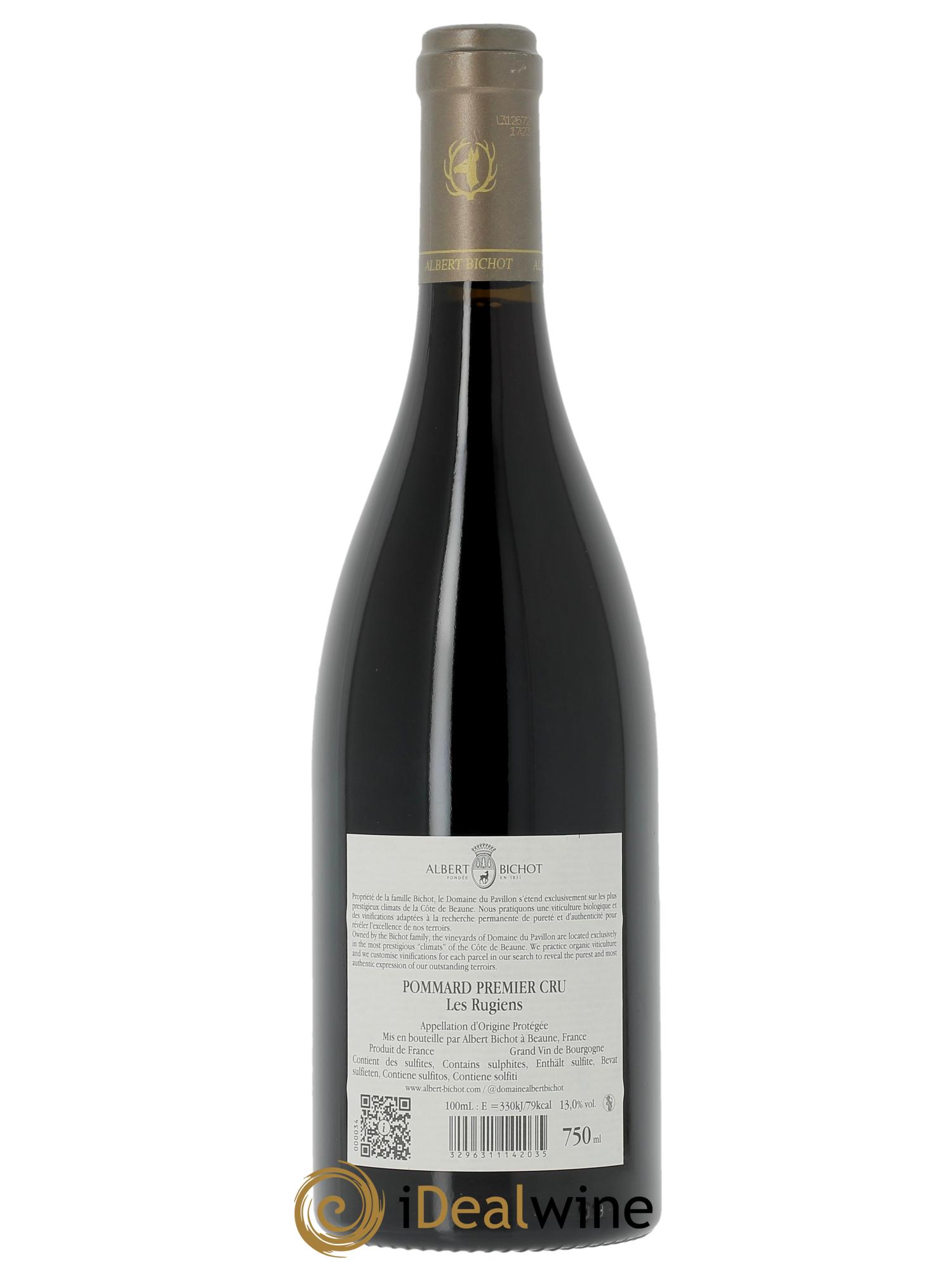 Pommard 1er Cru Les Rugiens Domaine du Pavillon - Albert Bichot  2017 - Lot de 1 bouteille - 1