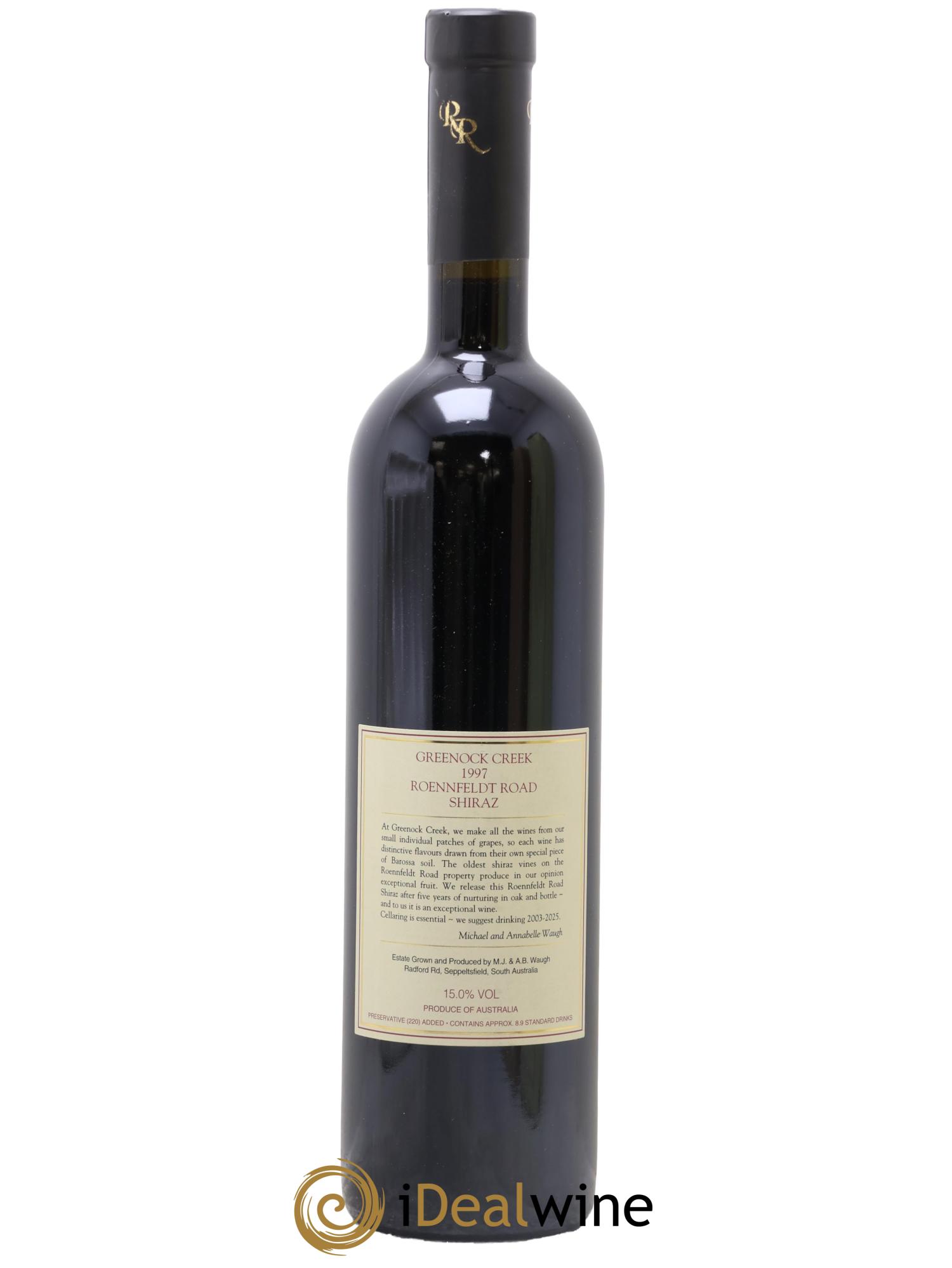 Australie Roennfeld Road Shiraz Greenock Creek 1997 - Lot de 1 bouteille - 1