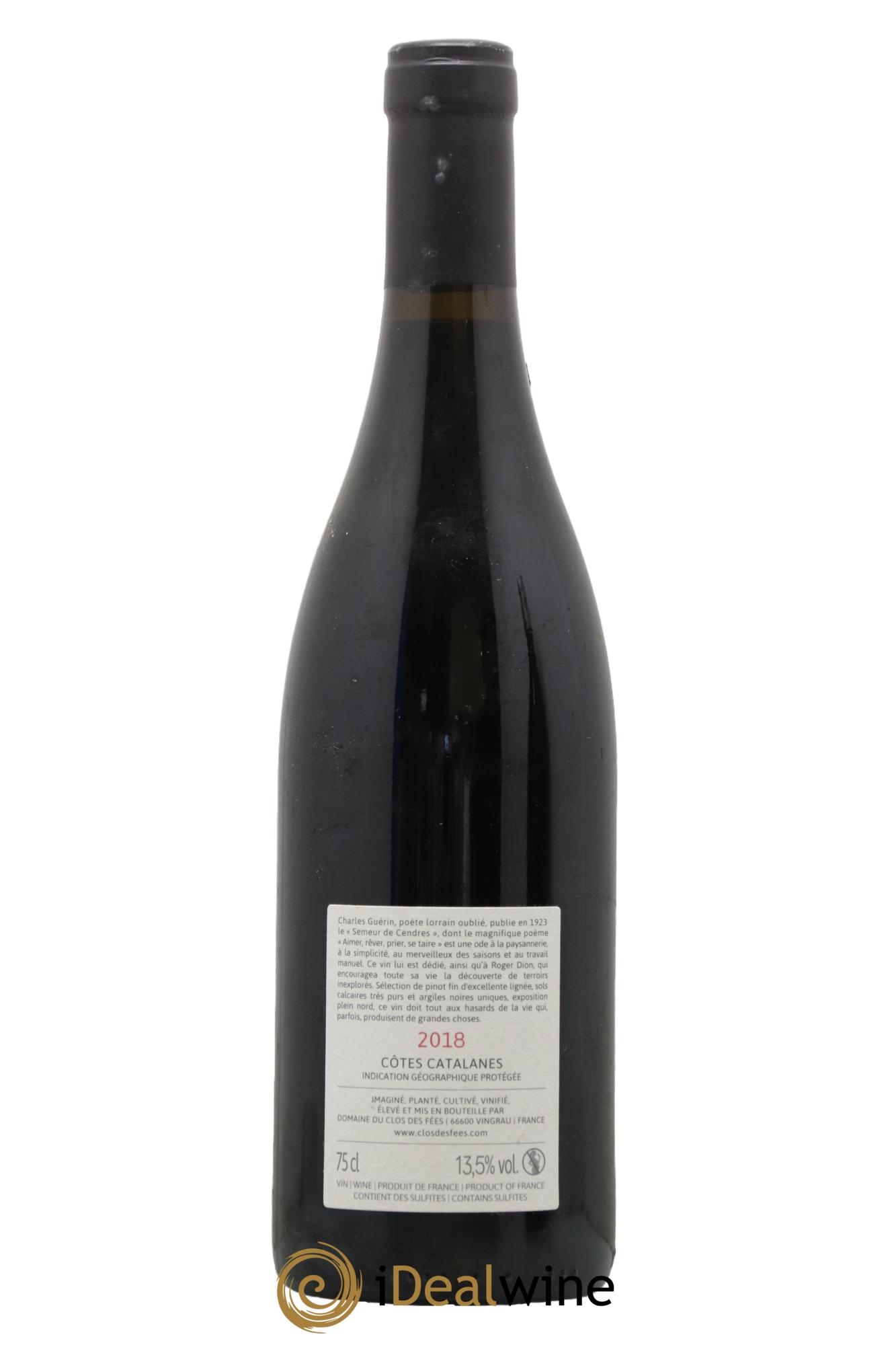 Côtes Catalanes Clos des Fées Aimer Rêver Prier Se taire Hervé Bizeul 2018 - Lot de 1 bouteille - 1