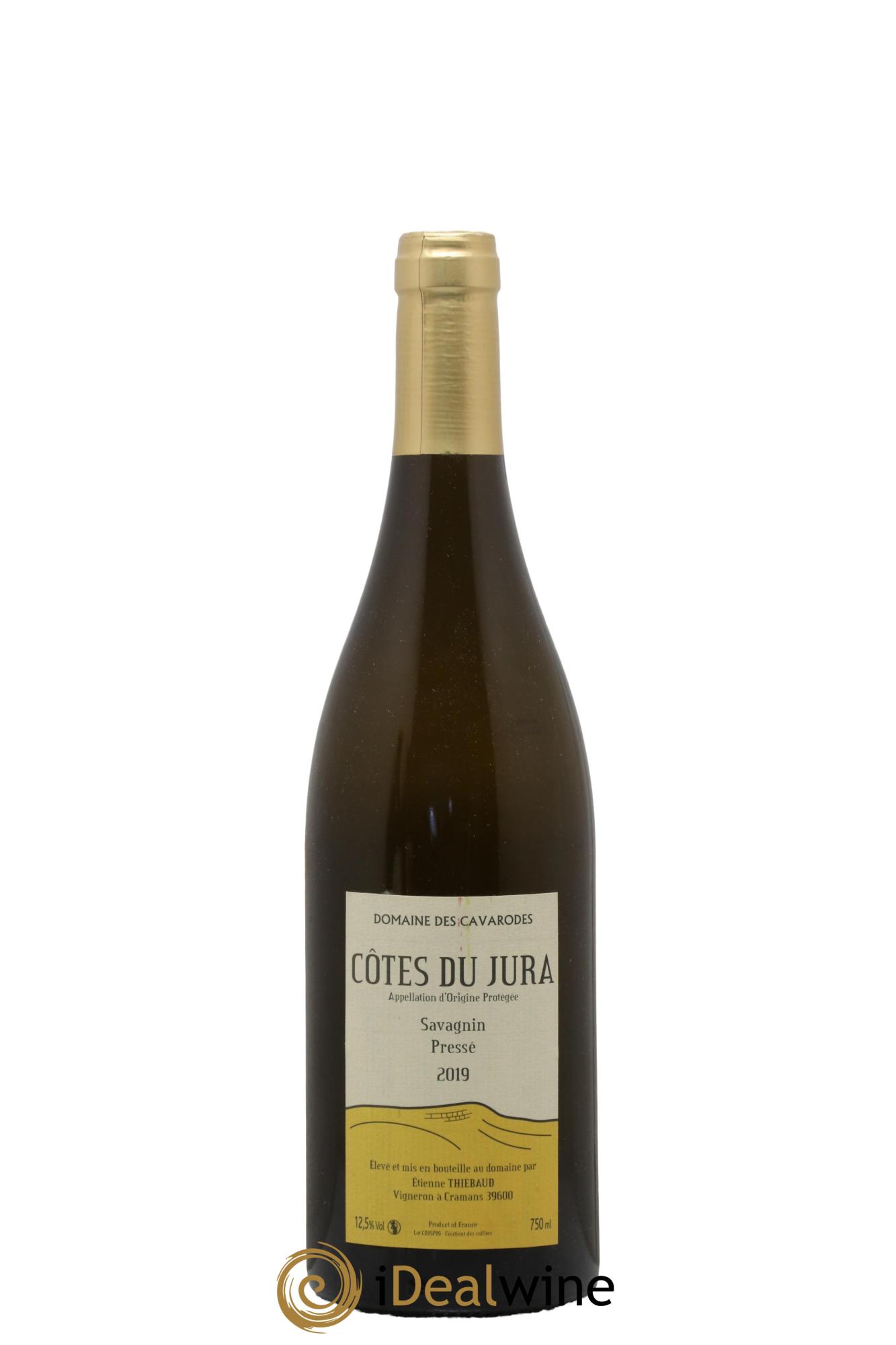 Côtes du Jura Savagnin pressé Cavarodes (Domaine des) - Etienne Thiébaud 2019 - Lot de 1 bouteille - 0
