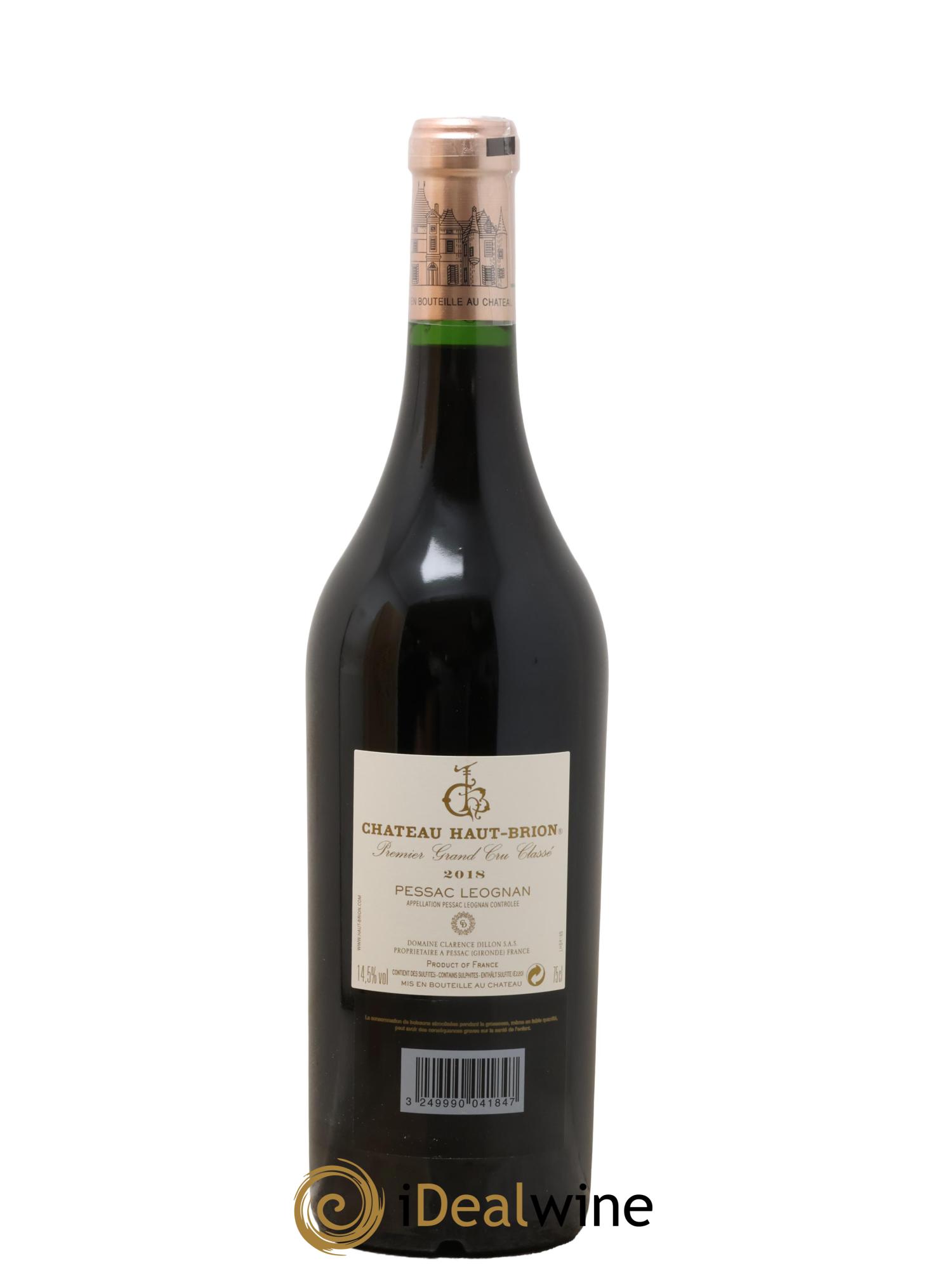 Château Haut Brion 1er Grand Cru Classé 2018 - Posten von 1 Flasche - 2