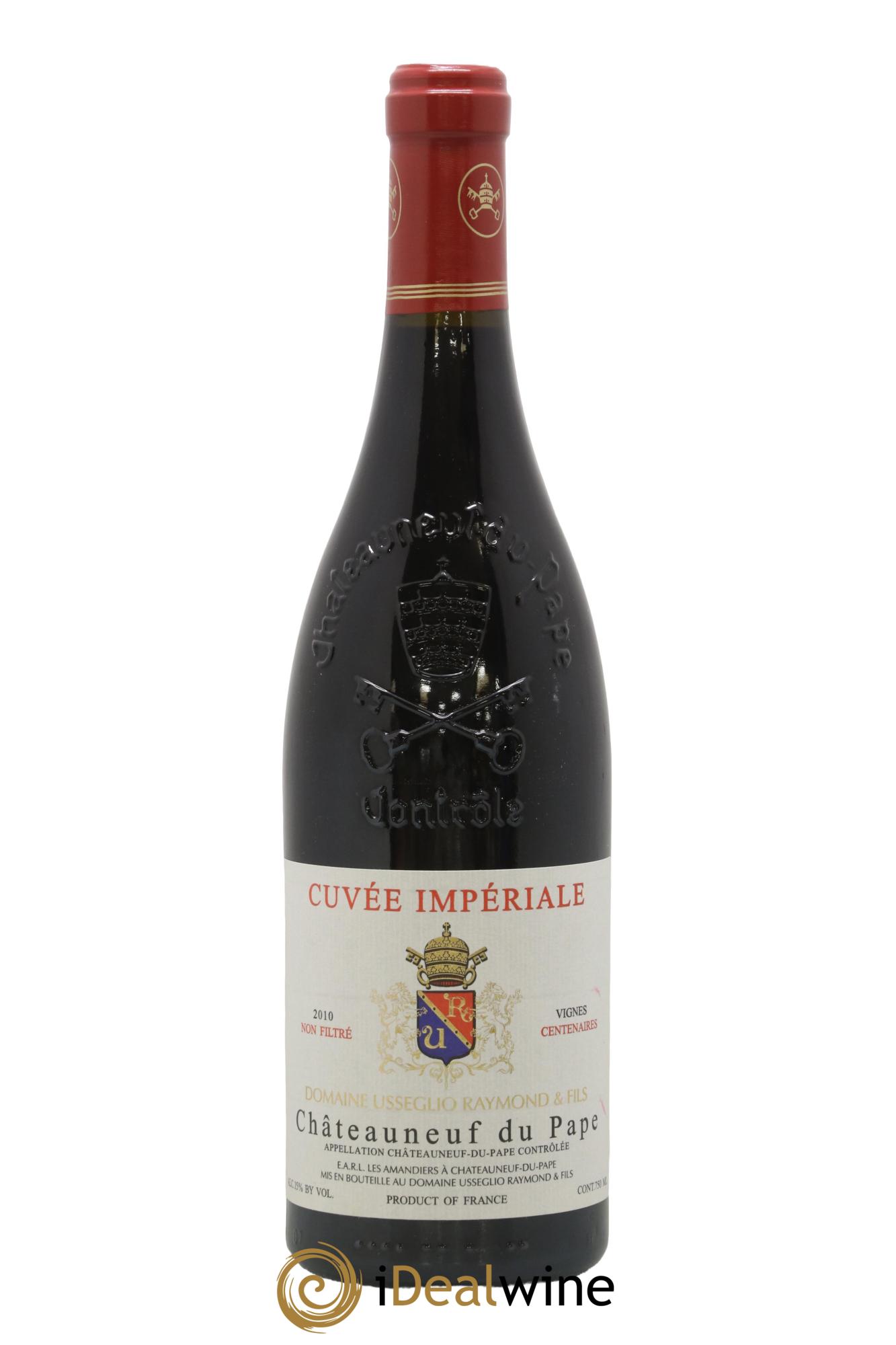 Châteauneuf-du-Pape Cuvée Impériale Raymond Usseglio & Fils (Domaine) Vignes Centenaires 2010 - Lot de 1 bouteille - 0