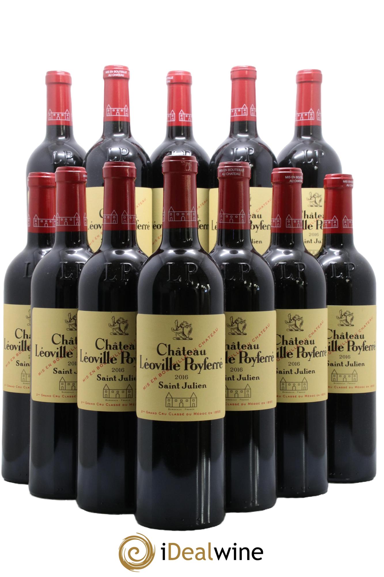 Château Léoville Poyferré 2ème Grand Cru Classé  2016 - Posten von 12 Flaschen - 0