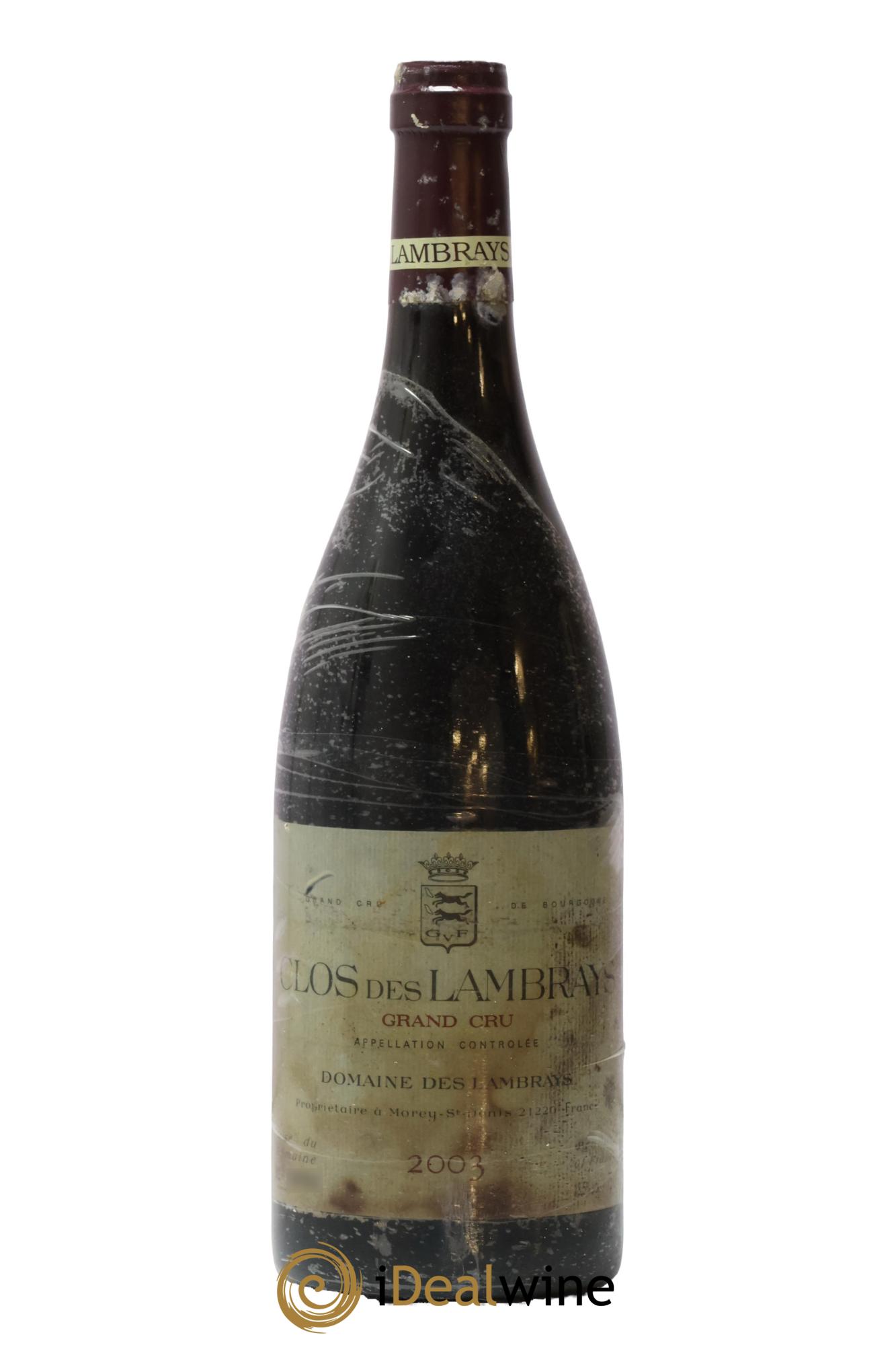 Clos des Lambrays Grand Cru Domaine des Lambrays  2003 - Lot de 1 bouteille - 0