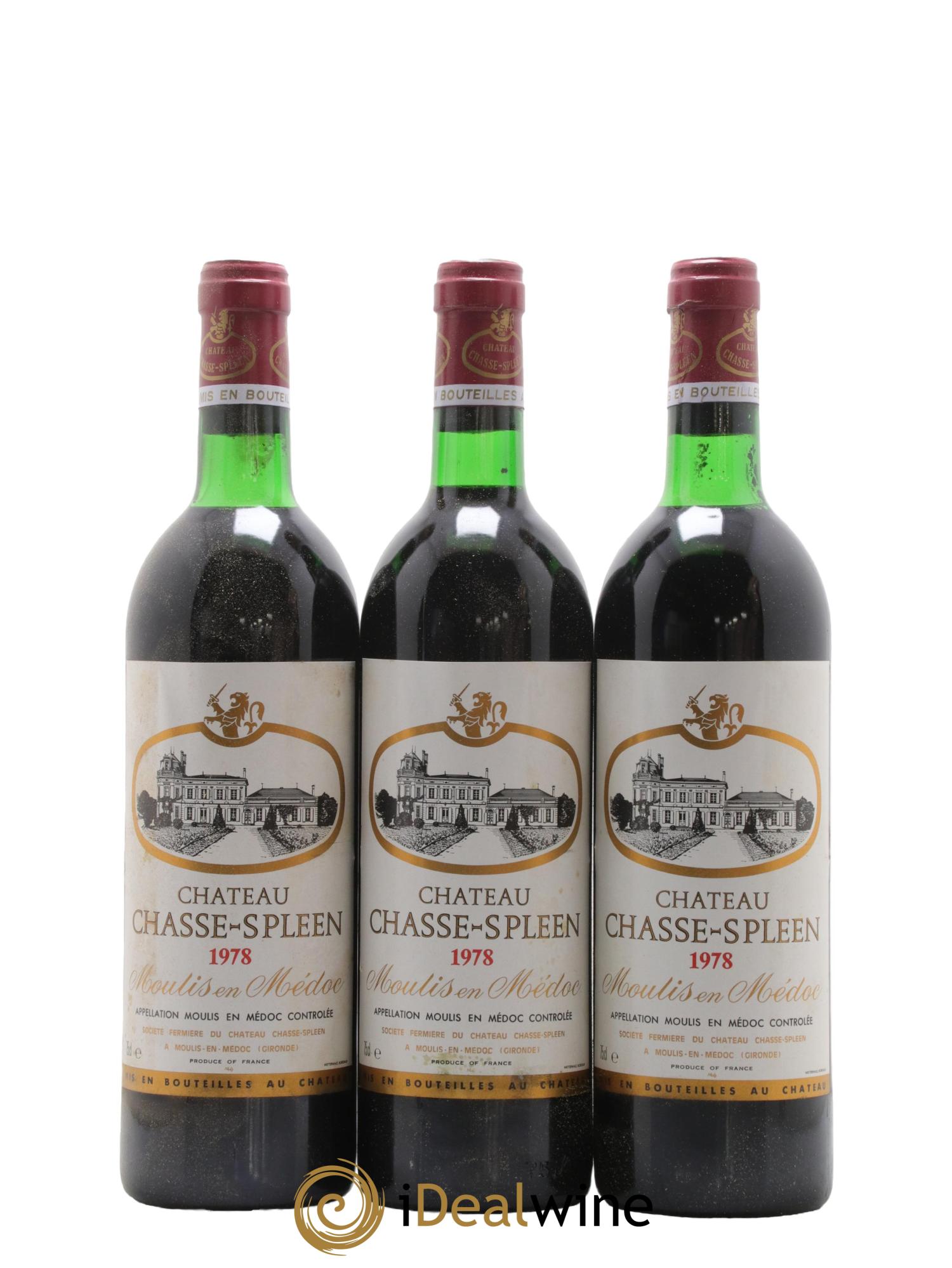 Château Chasse Spleen 1978 - Lot de 12 bouteilles - 4
