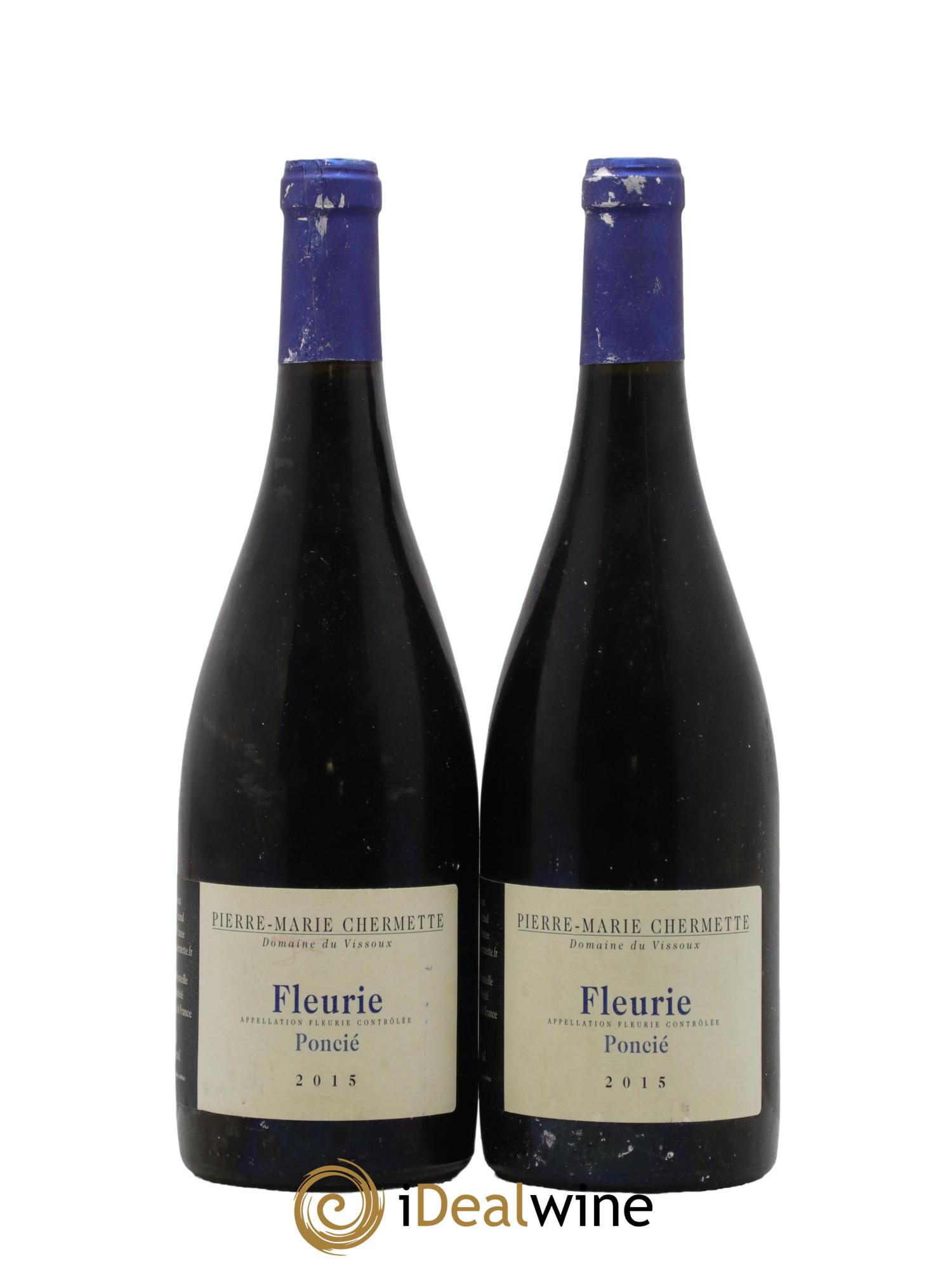 Fleurie Poncié Domaine du Vissoux - P-M. Chermette 2015 - Lot de 2 bouteilles - 0