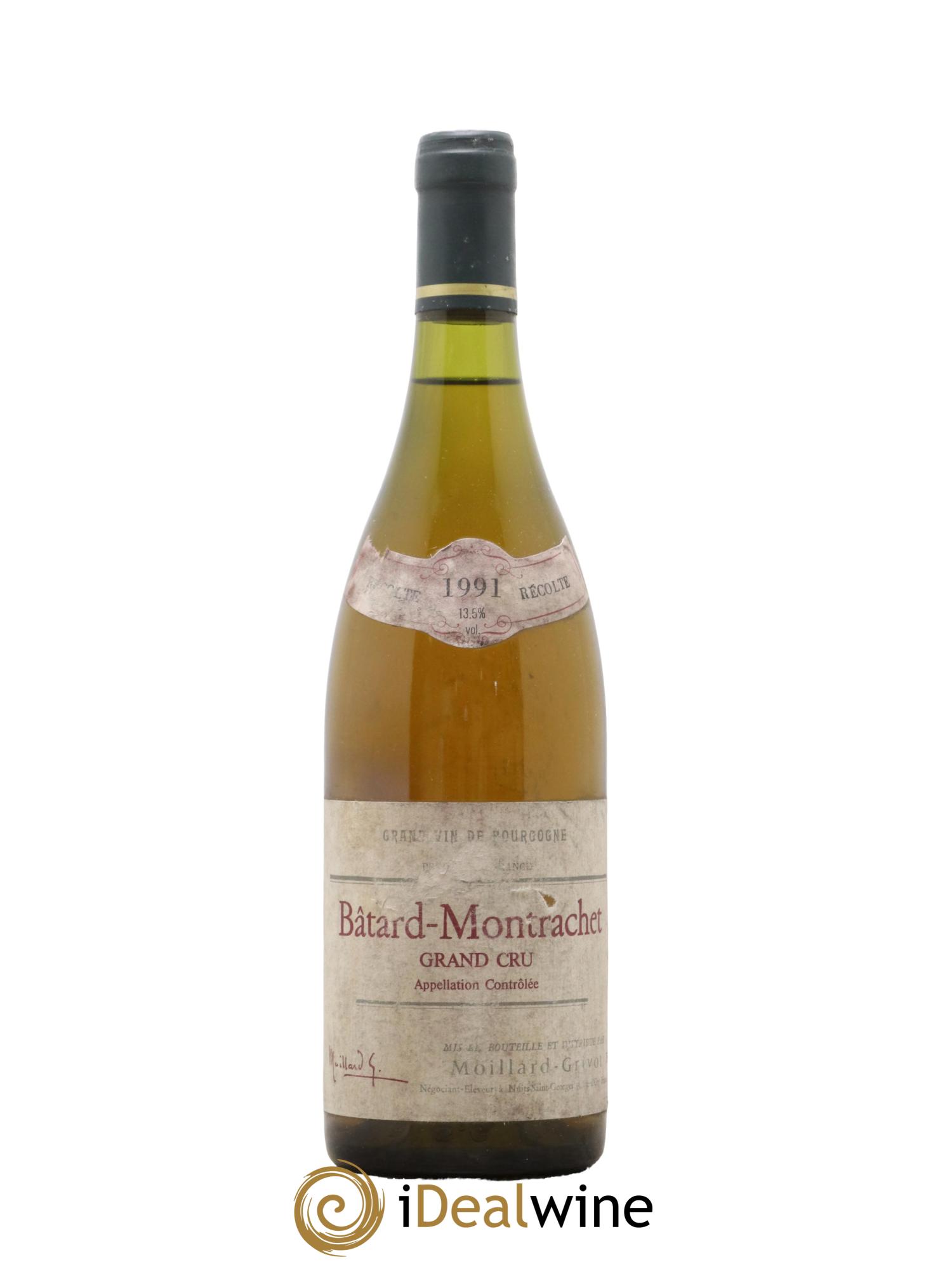 Bâtard-Montrachet Grand Cru Moillard Grivot 1991 - Lot de 1 bouteille - 0