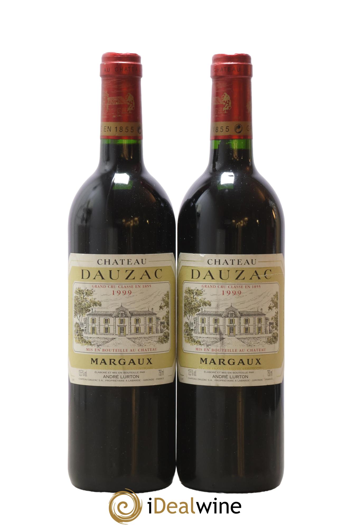Château Dauzac 5ème Grand Cru Classé 1999 - Lotto di 2 bottiglie - 0