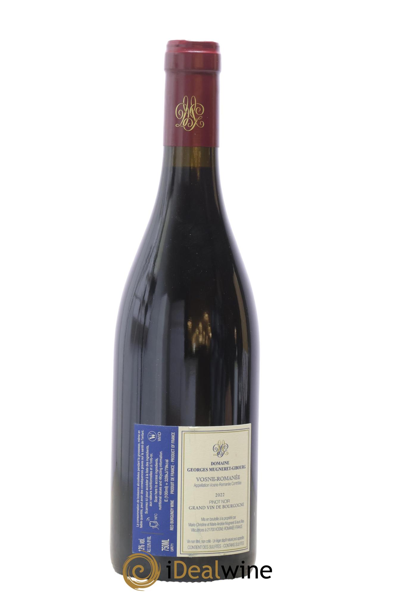 Vosne-Romanée Mugneret-Gibourg (Domaine) 2022 - Lot de 1 bouteille - 1