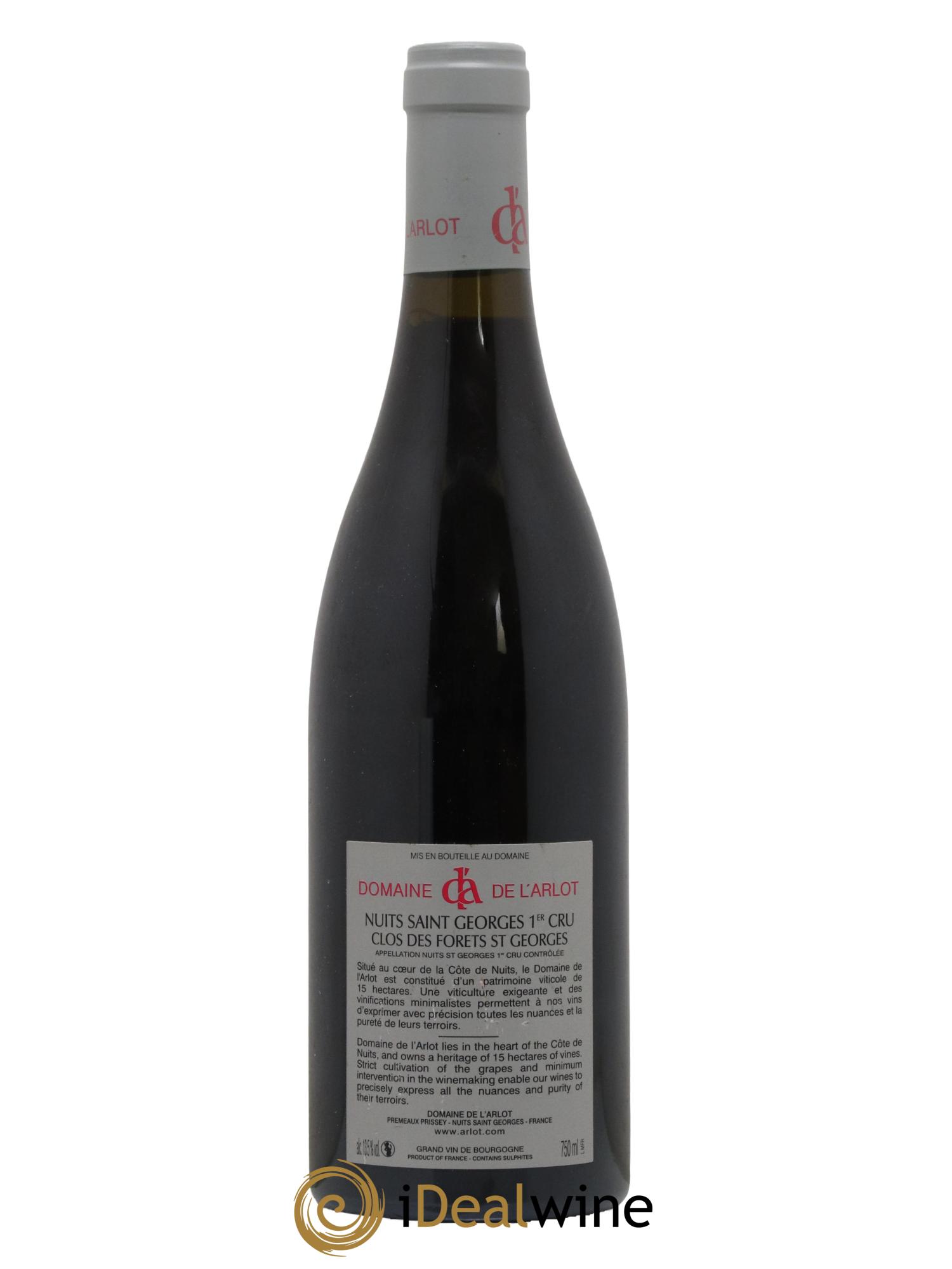 Nuits-Saint-Georges 1er Cru Clos des Forêts Saint-Georges Domaine de l'Arlot 2015 - Lot de 1 bouteille - 1