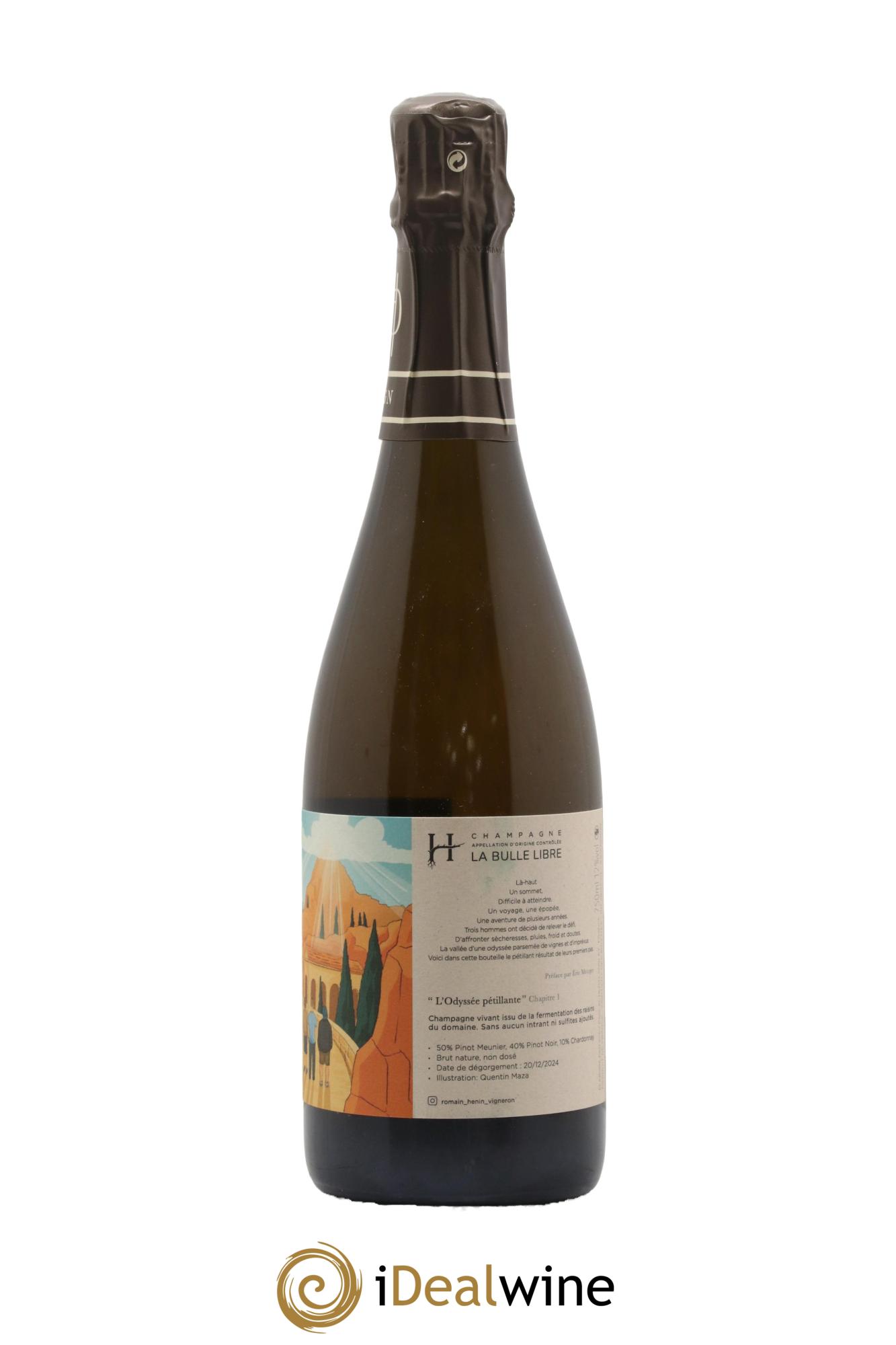 L'Odyssée Pétillante Chapitre 1 (Pascal Henin) Romain Henin - Lot de 1 bouteille - 0