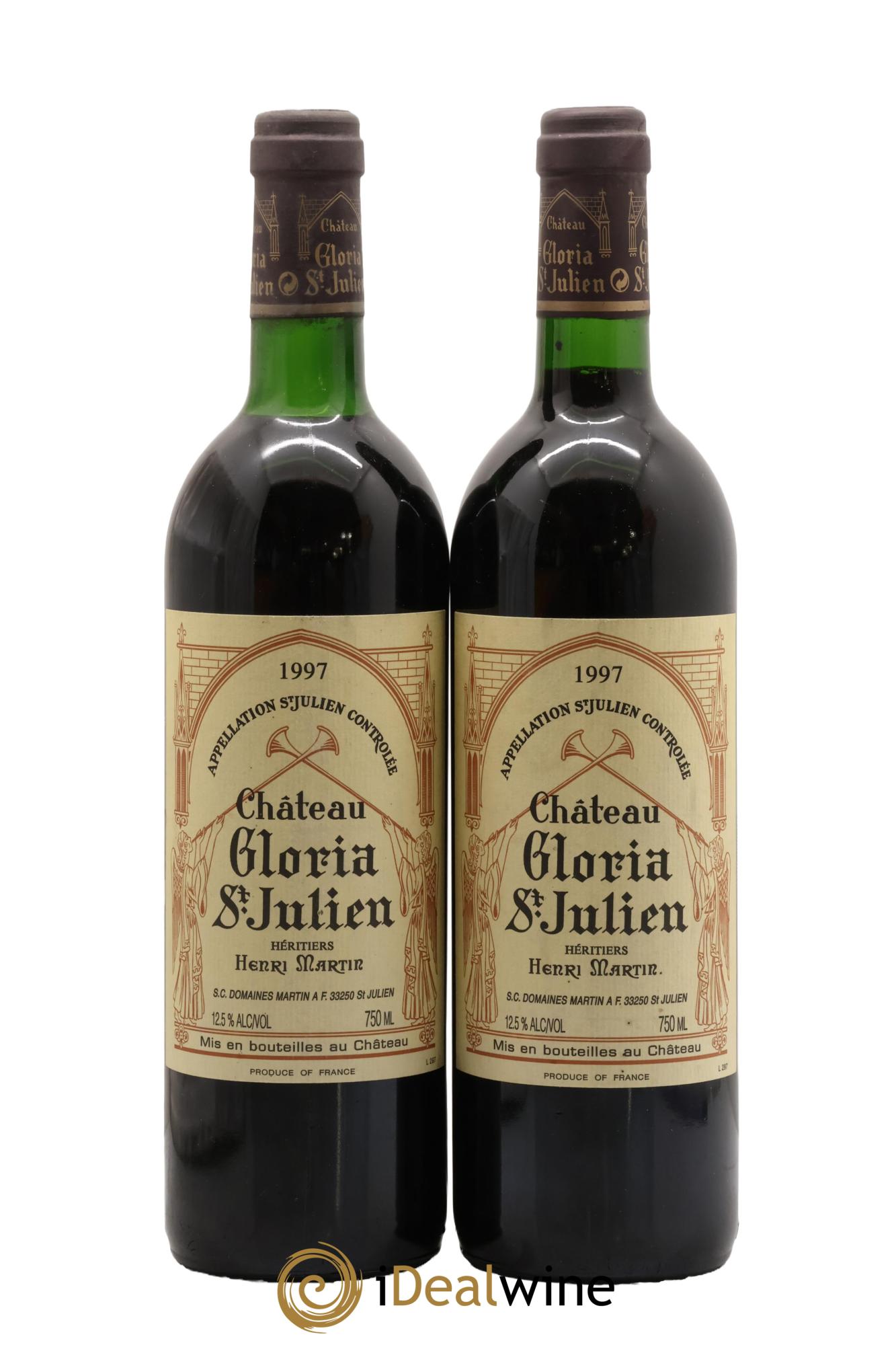 Château Gloria 1997 - Lot de 2 bouteilles - 0