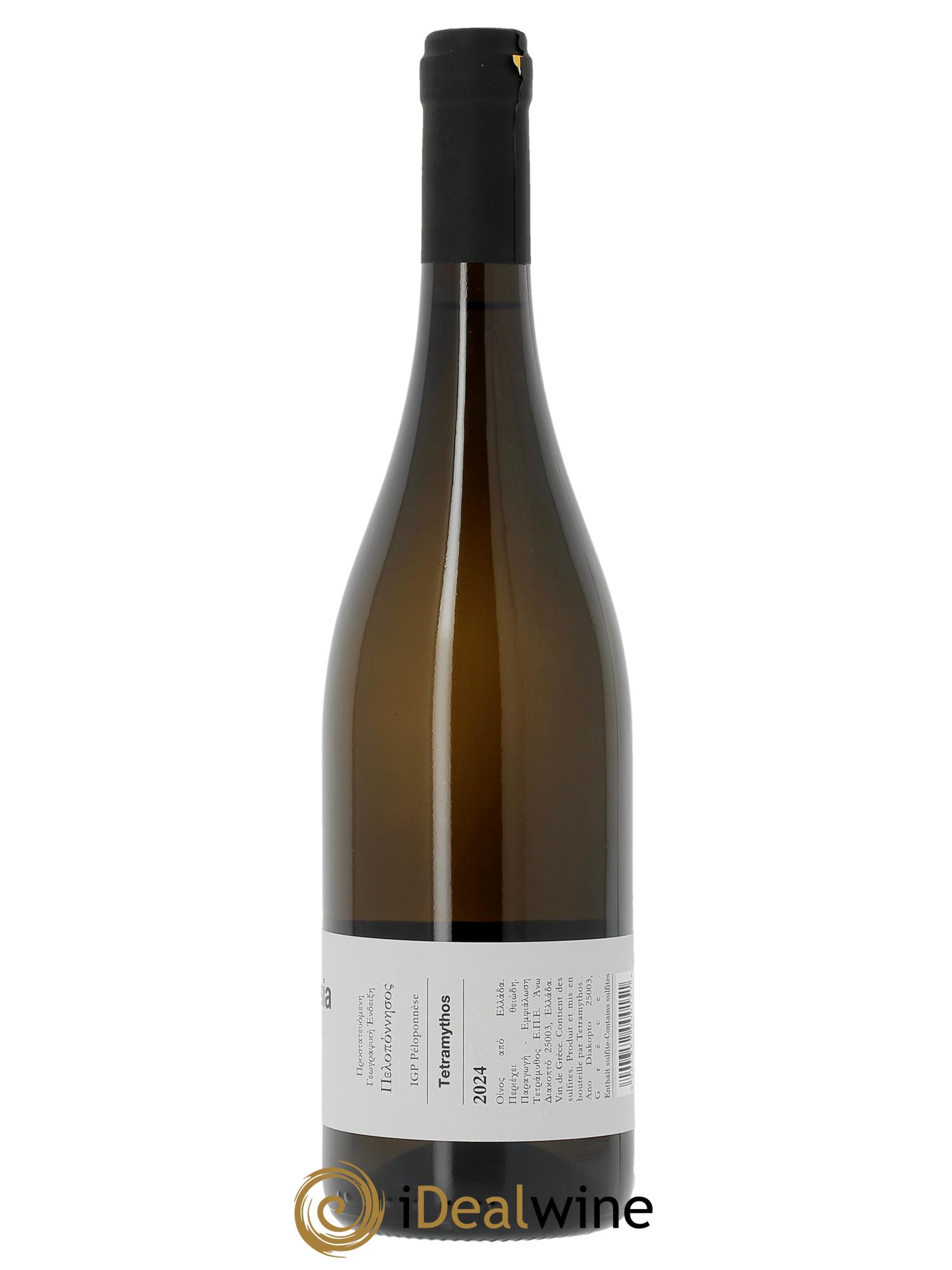 IGP Peloponèse Tetramythos Malagousia Nature  2024 - Lot de 1 bouteille - 1