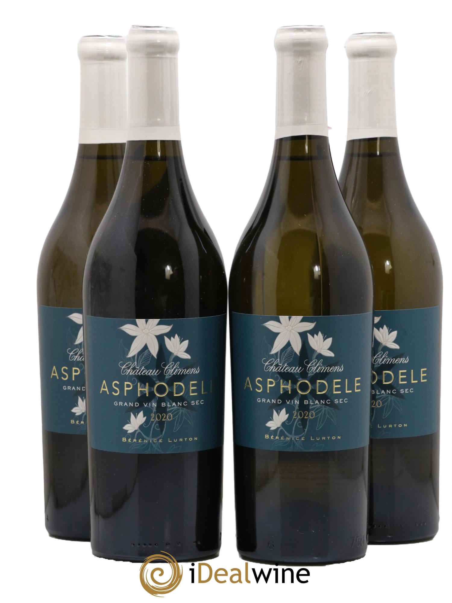 Bordeaux Chateau Climens Asphodele 2020 - Lot de 4 bouteilles - 0