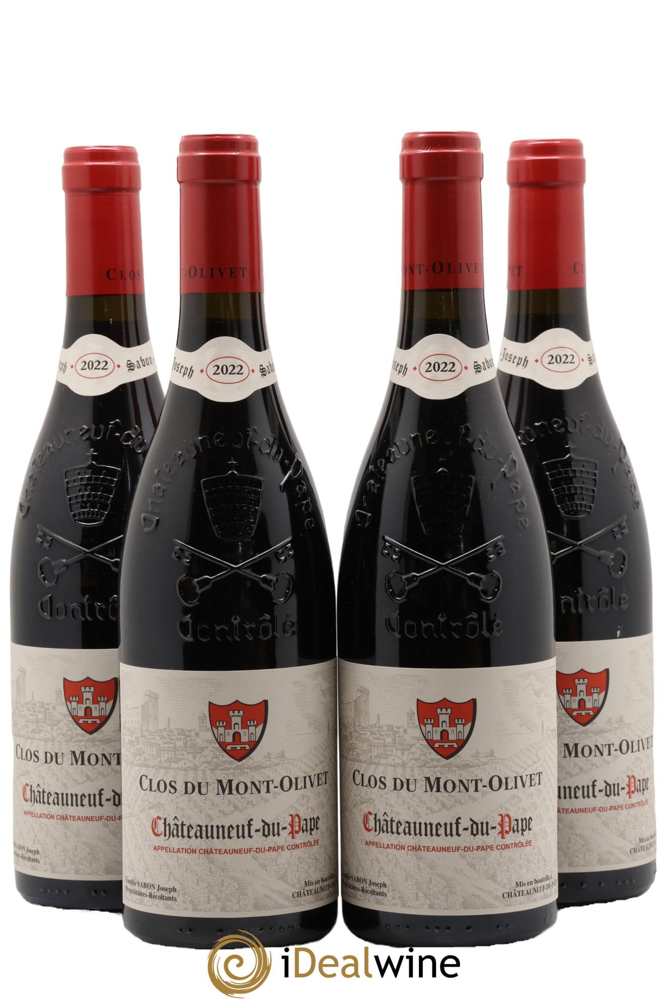 Châteauneuf-du-Pape Clos du Mont-Olivet 2022 - Lot de 4 bouteilles - 0