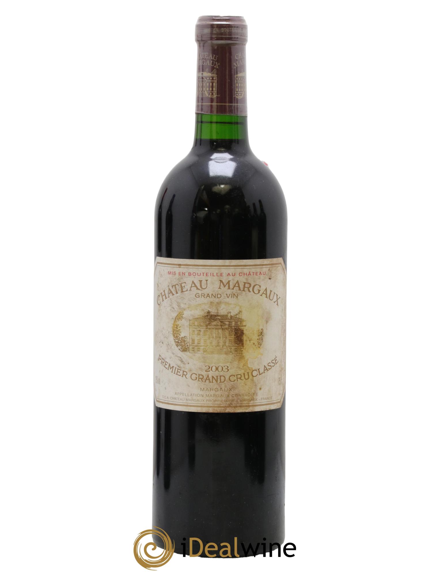 Château Margaux 1er Grand Cru Classé 2003 - Posten von 1 Flasche - 0