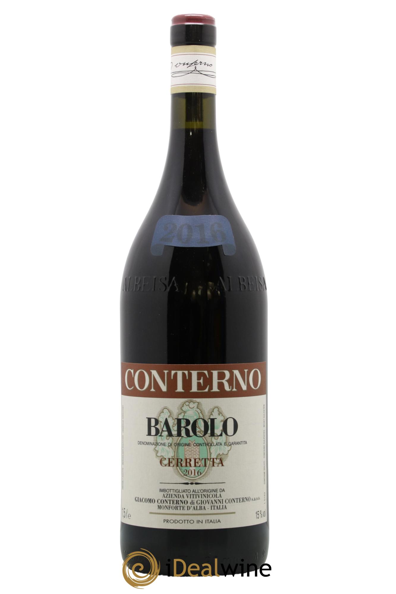 Barolo DOCG Cerretta Giacomo Conterno 2016 - Lot de 1 magnum - 1