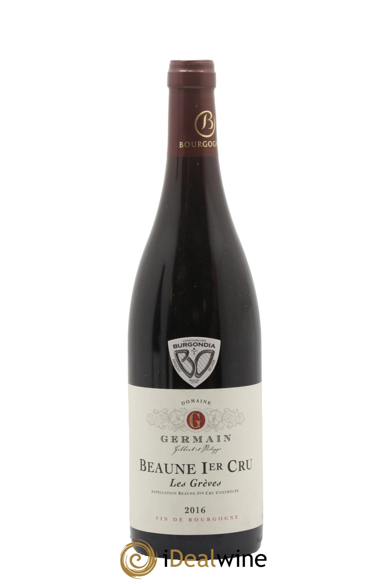 Beaune 1er Cru Les Grèves Philippe Germain 2016 - Lot de 1 bouteille - 0