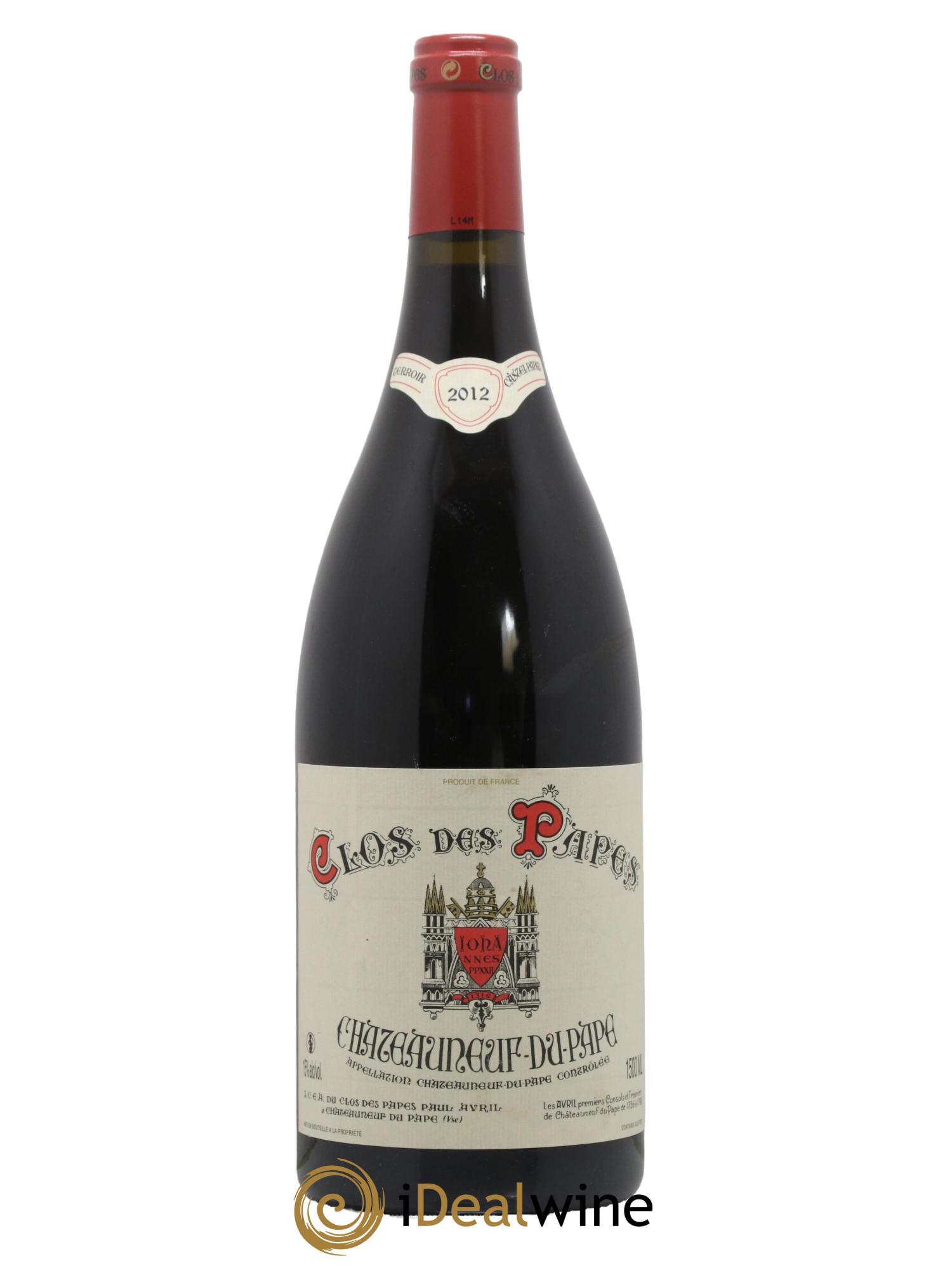 Châteauneuf-du-Pape Clos des Papes - Paul Avril 2012 - Lot de 1 magnum - 0