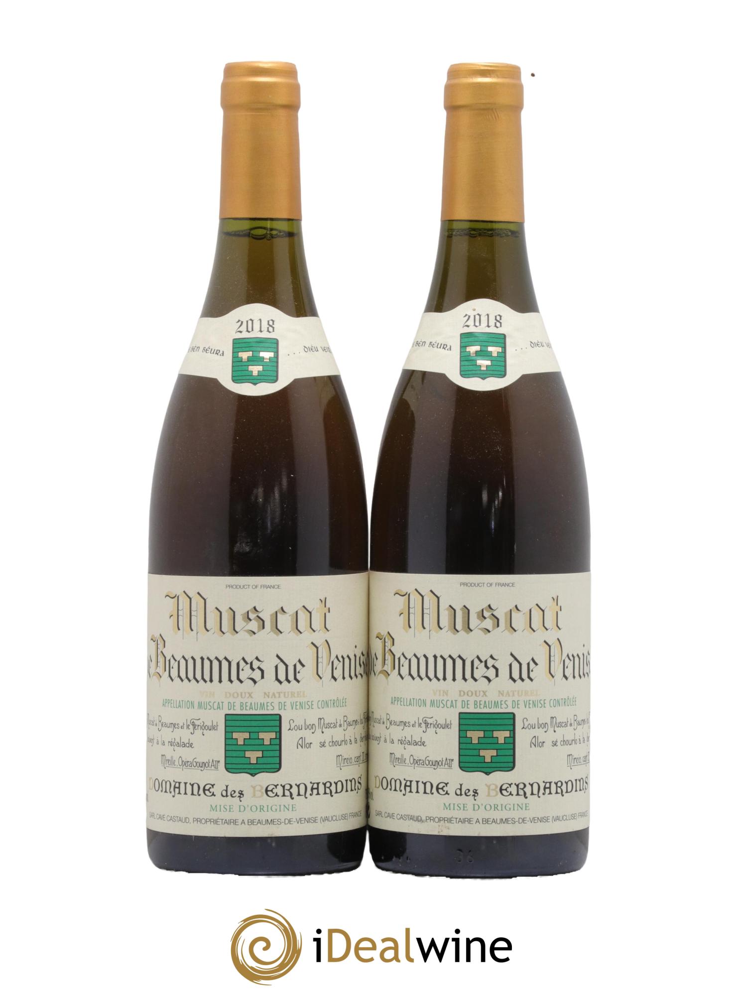Muscat de Beaumes de Venise des Bernardins (Domaine) 2018 - Lotto di 2 bottiglie - 0