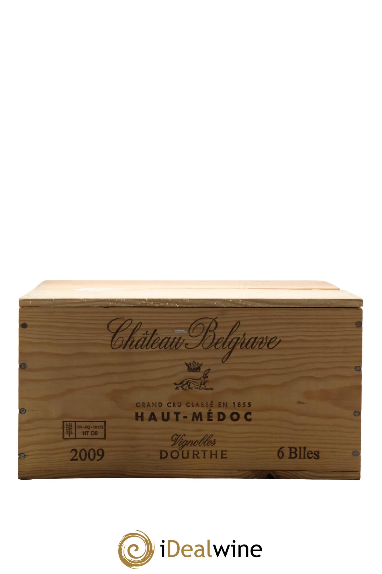 Château Belgrave 5ème Grand Cru Classé 2009 - Lot of 6 bottles - 1