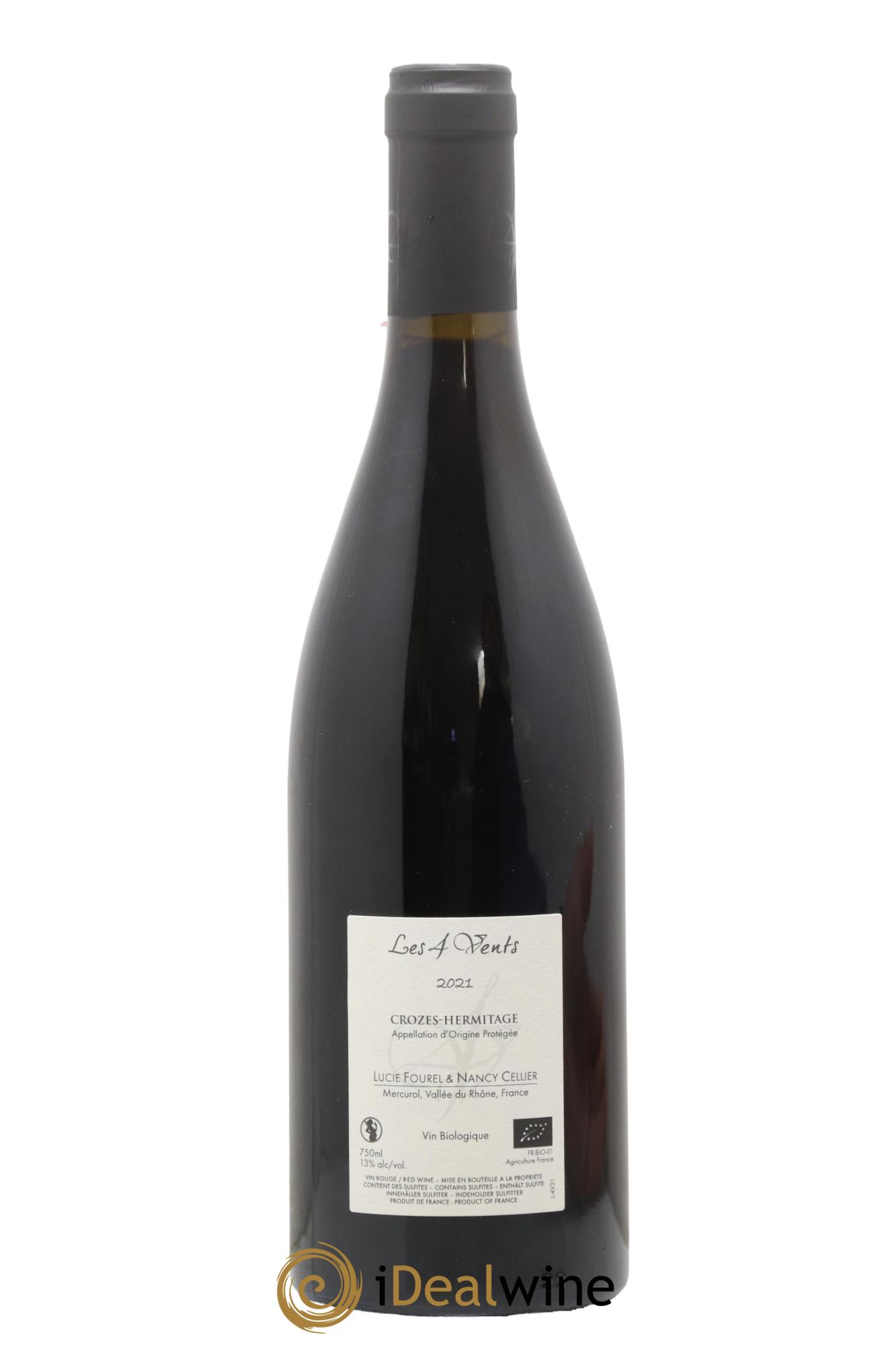 Crozes-Hermitage Les 4 vents Les 4 vents (anciennement Domaine de Lucie) 2021 - Lotto di 1 bottiglia - 1