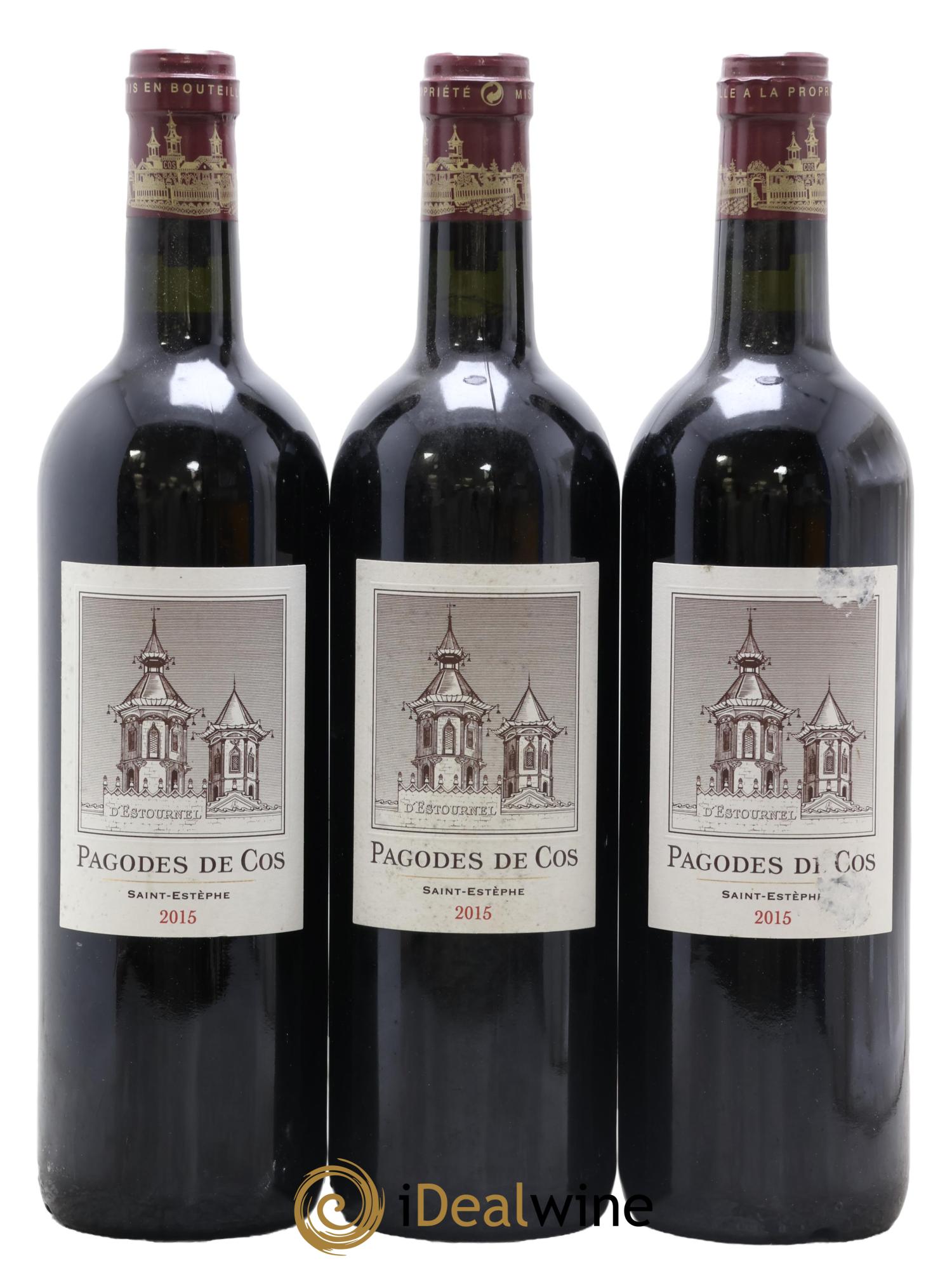 Les Pagodes de Cos Second Vin 2015 - Lot de 3 bouteilles - 0