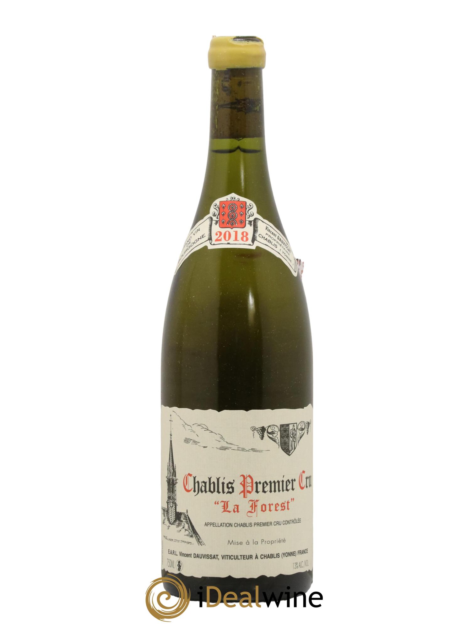 Chablis 1er Cru La Forest Vincent Dauvissat (Domaine) 2018 - Lot de 1 bouteille - 0
