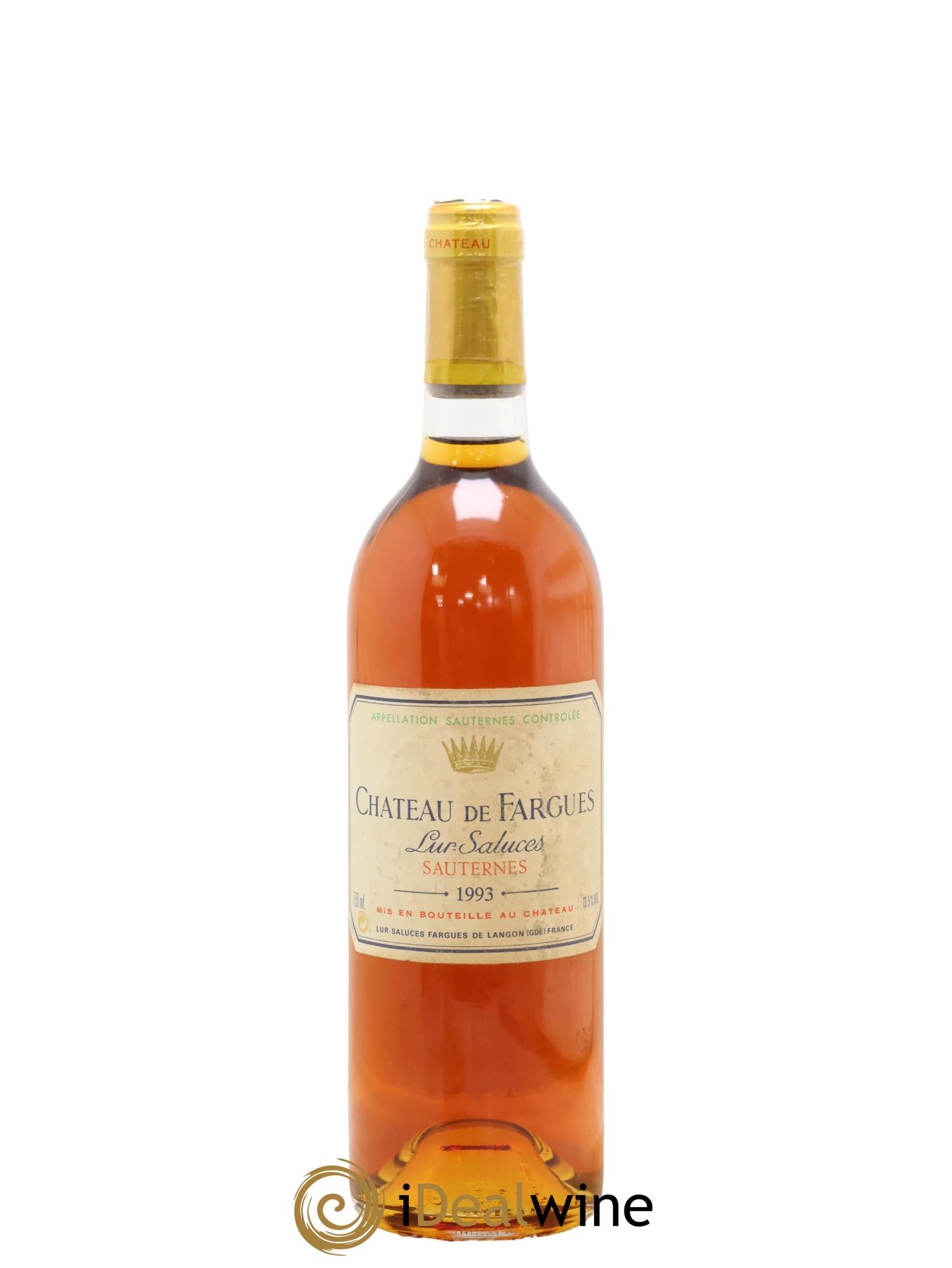 Château de Fargues Lur-Saluces 1993 - Lot of 1 bottle - 0