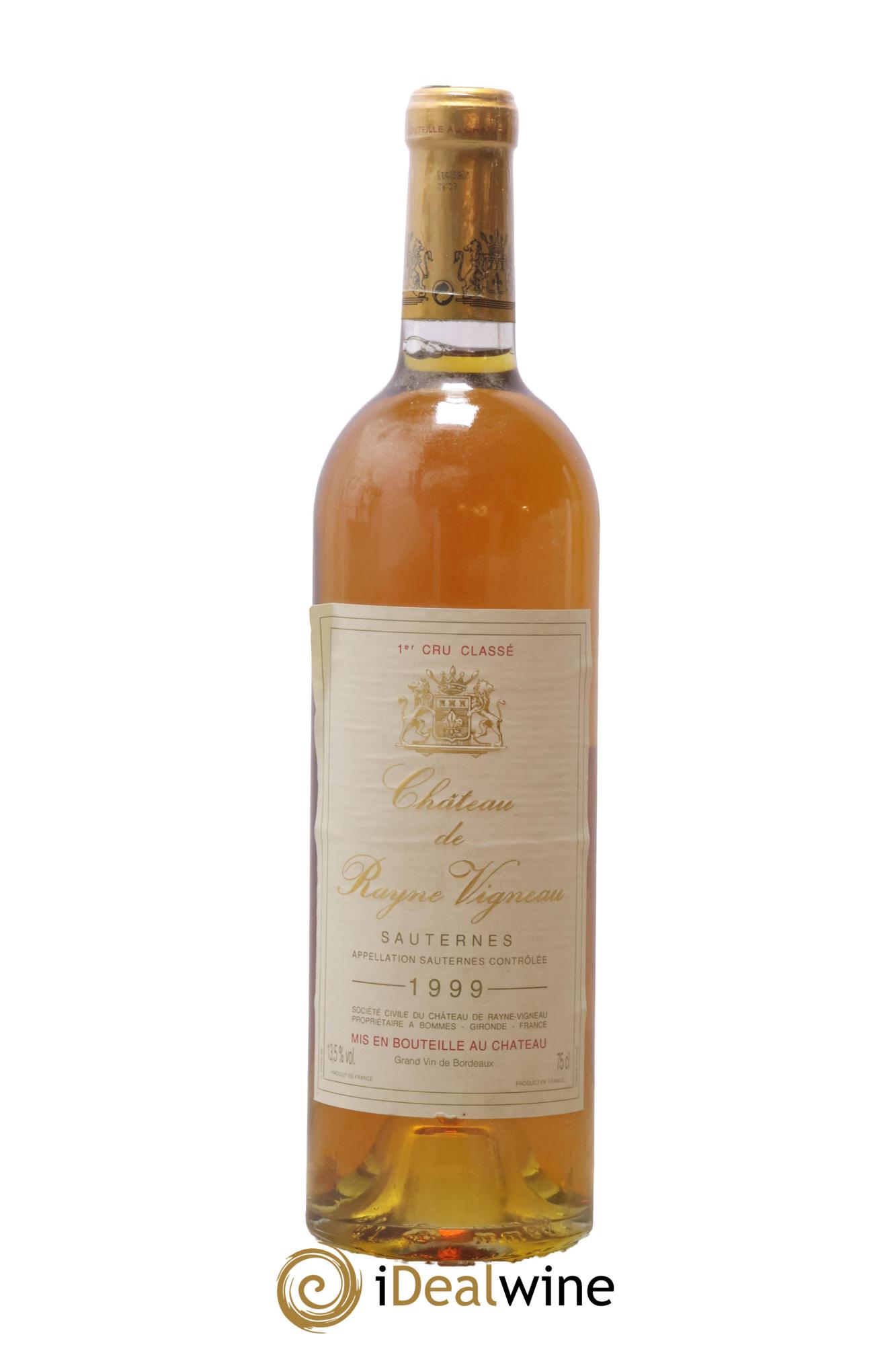 Château de Rayne Vigneau 1er Grand Cru Classé 1999 - Lot of 1 bottle - 0