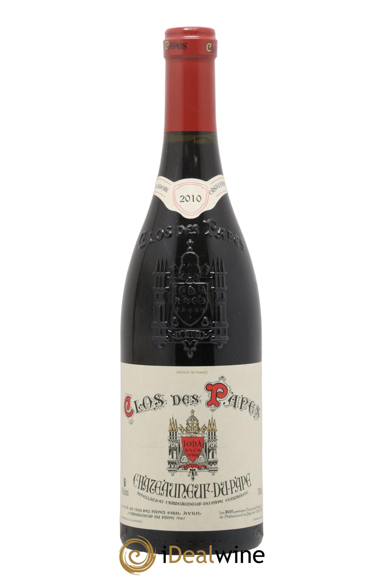 Châteauneuf-du-Pape Clos des Papes - Paul Avril 2010 - Lot de 1 bouteille - 0