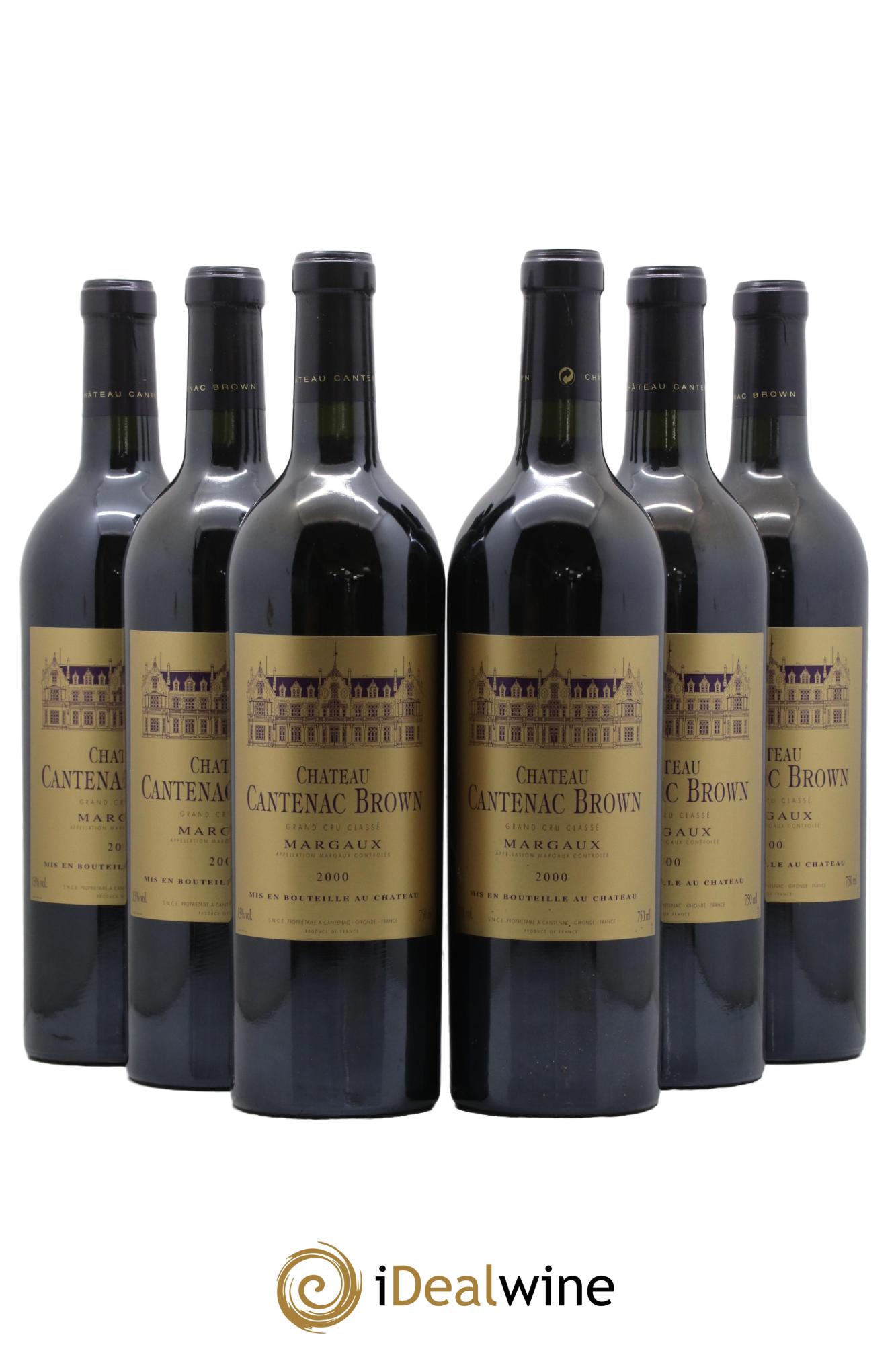Château Cantenac Brown 3ème Grand Cru Classé 2000 - Lot of 6 bottles - 0
