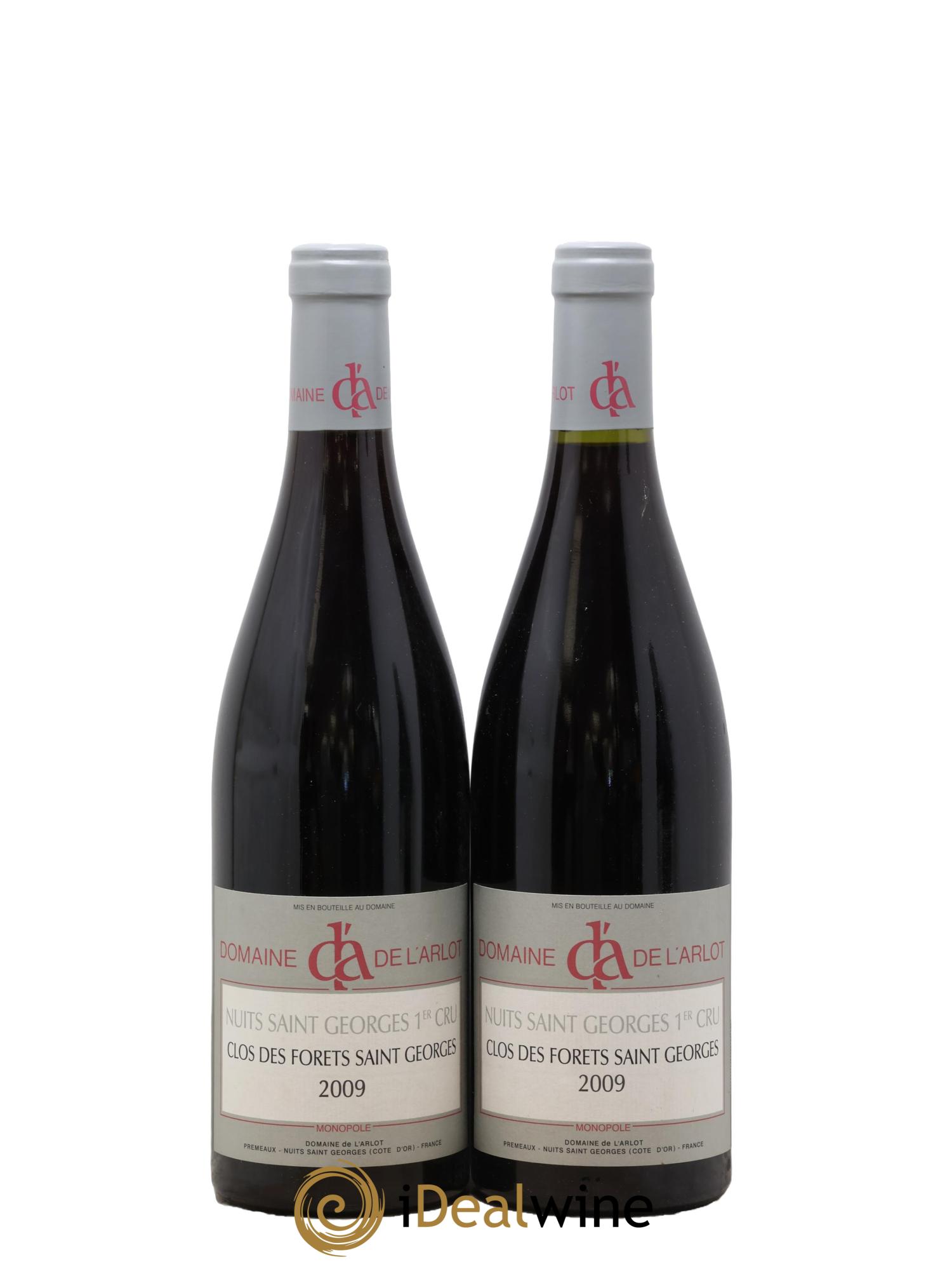 Nuits-Saint-Georges 1er Cru Clos des Forêts Saint-Georges Domaine de l'Arlot 2009 - Lot de 2 bouteilles - 0