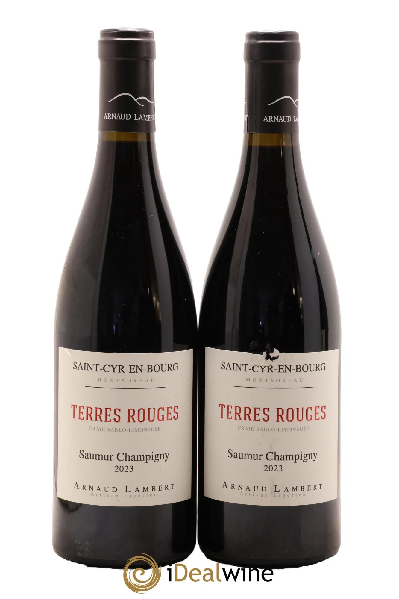 Saumur-Champigny Les Terres rouges Arnaud Lambert 2023 - Lot de 2 bouteilles - 0