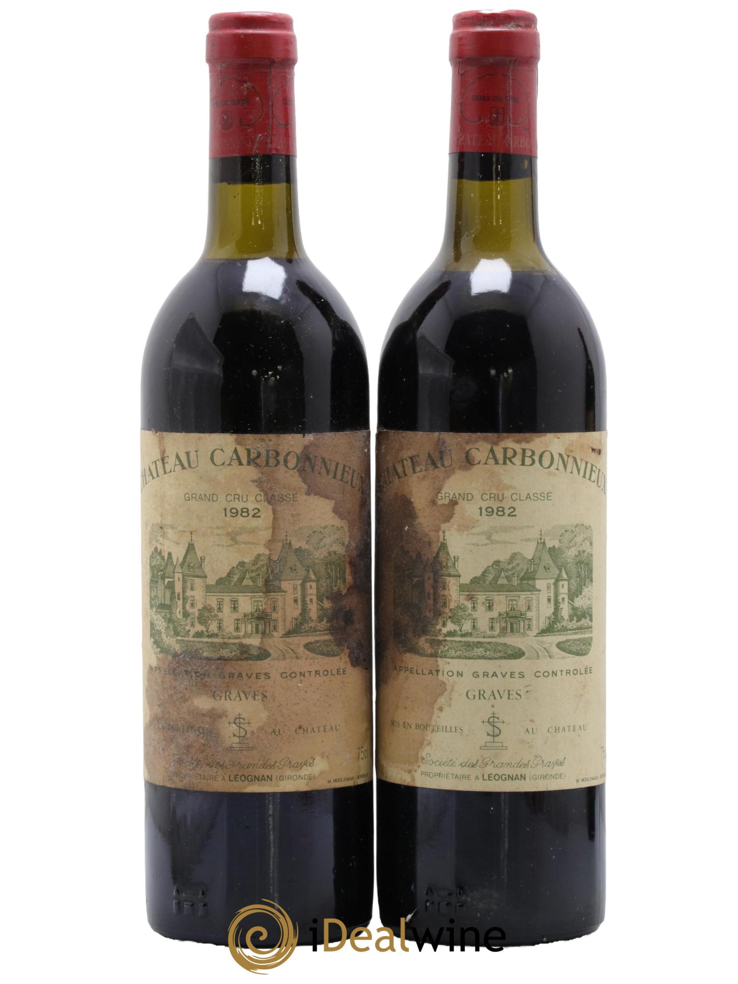 Château Carbonnieux Cru Classé de Graves 1982 - Posten von 2 Flaschen - 0