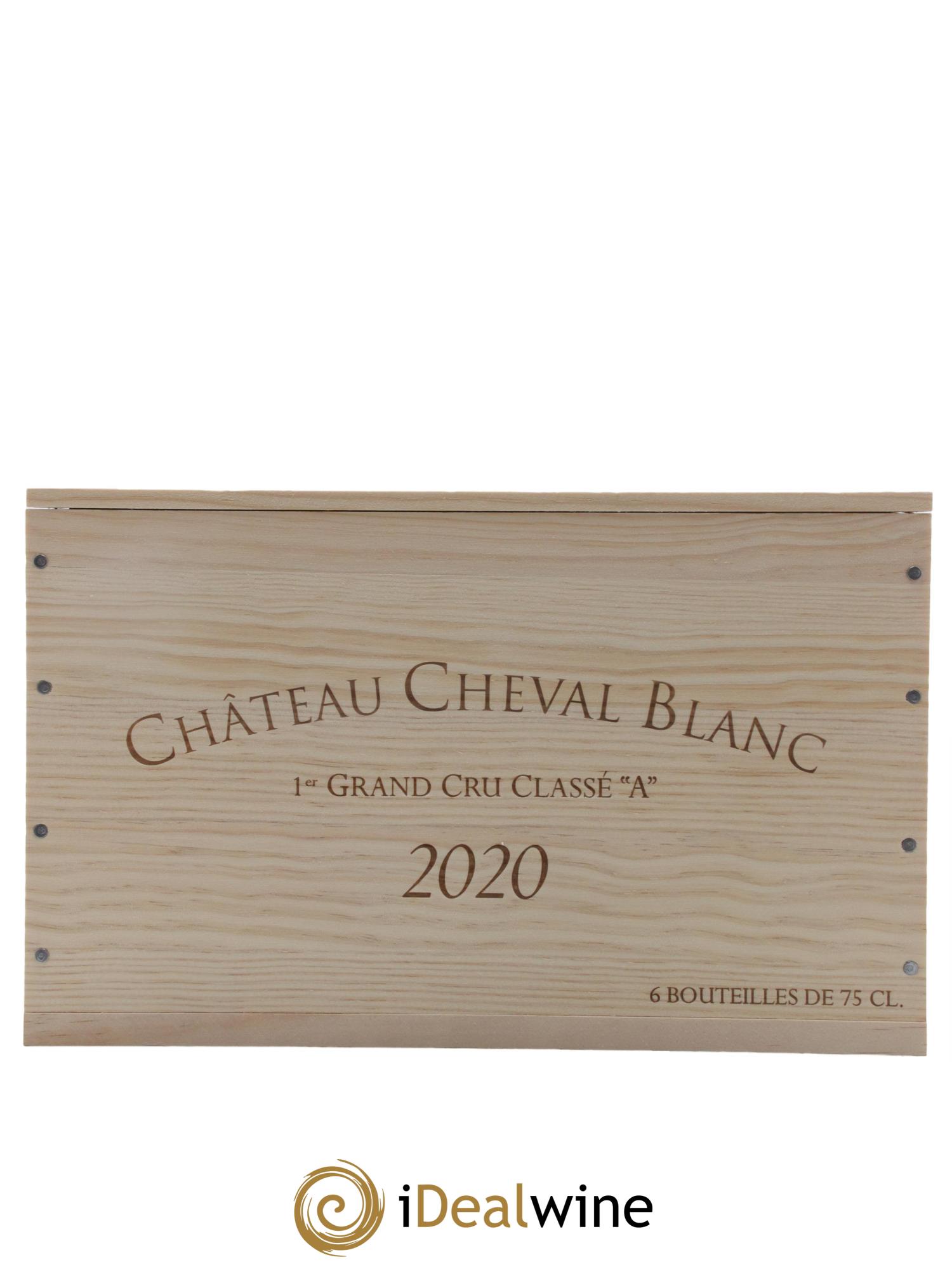 Château Cheval Blanc 1er Grand Cru Classé A 2020 - Lot de 6 bouteilles - 6