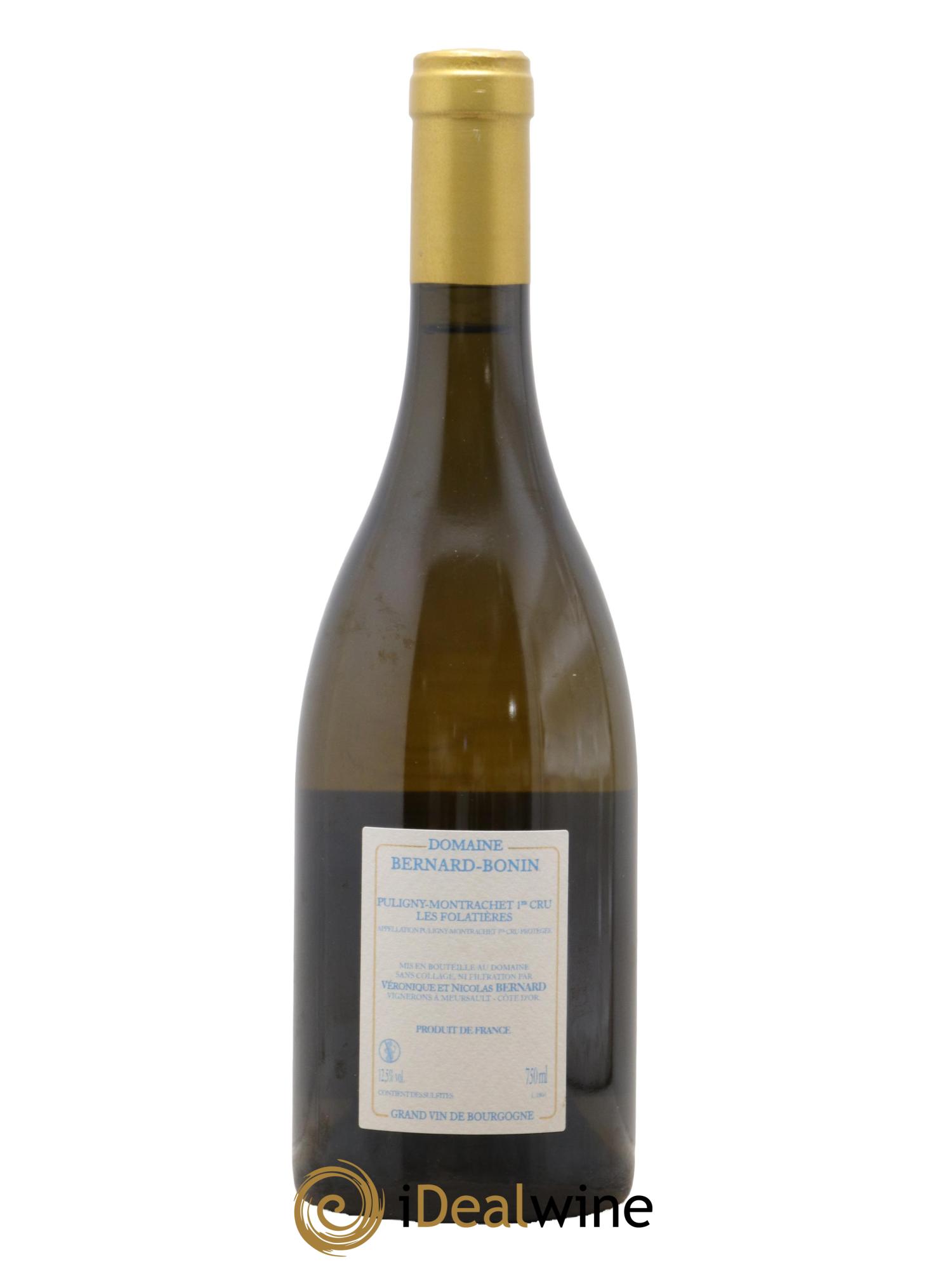 Puligny-Montrachet 1er Cru Les Folatières Bernard Bonin 2018 - Lotto di 1 bottiglia - 1